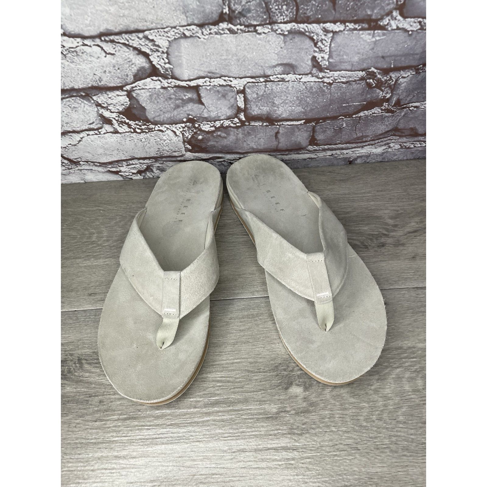REEF REEF OJAI Gray Suede Leather Cushion Comfort FlipFlops Sanda Size US 12 / EU 45 - 2 Thumbnail