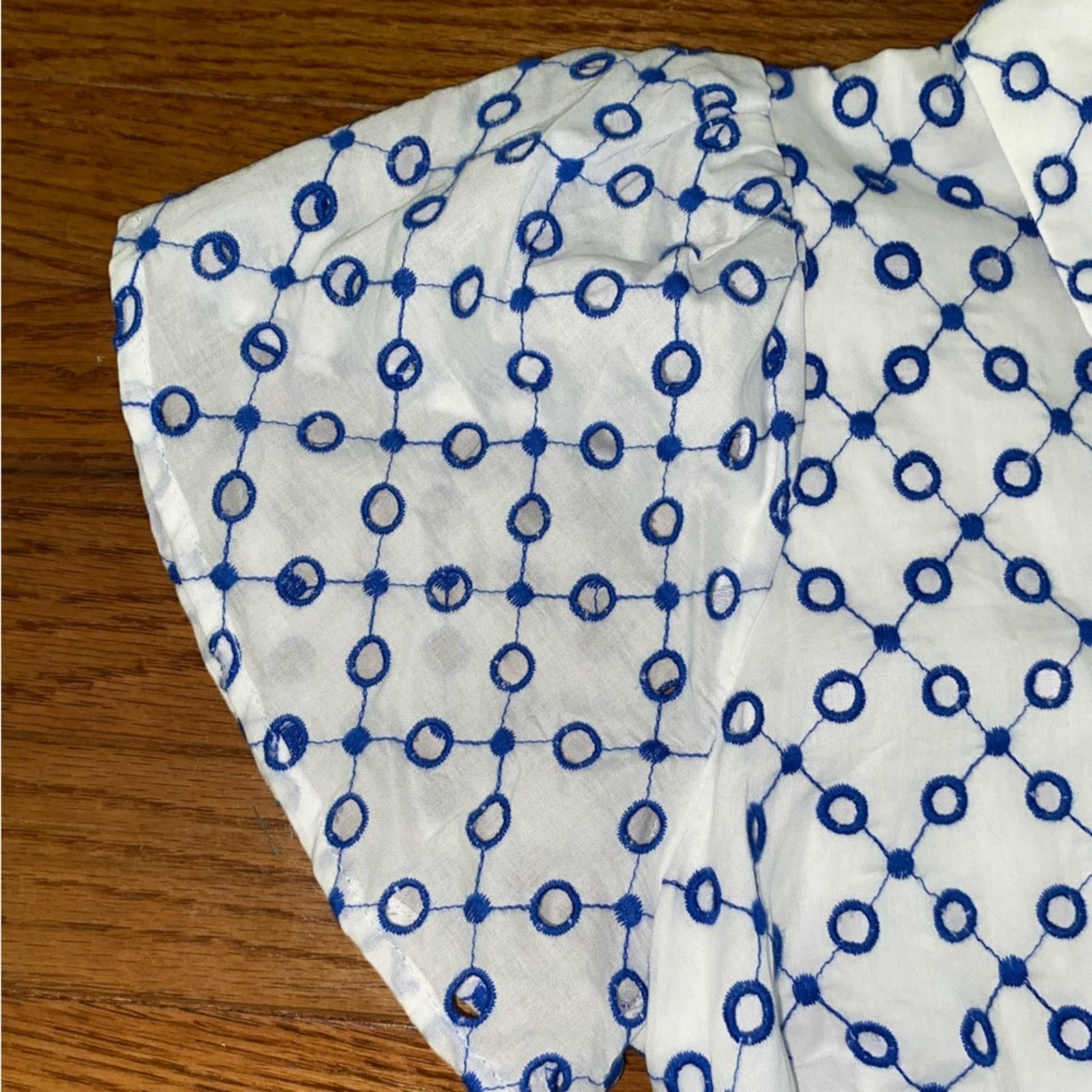 ALEXIS Alexis x Target Blue & White Tulip Eyelet‎ Dress Small EUC Size S / US 4 / IT 40 - 8 Thumbnail