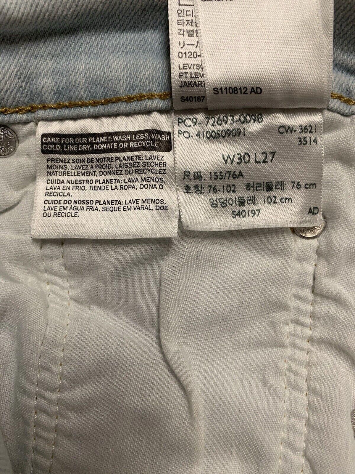Levi's Levi's Jeans Women's 30x27 light Blue Taper Ribcage Size 30" / US 8 / IT 44 - 10 Thumbnail