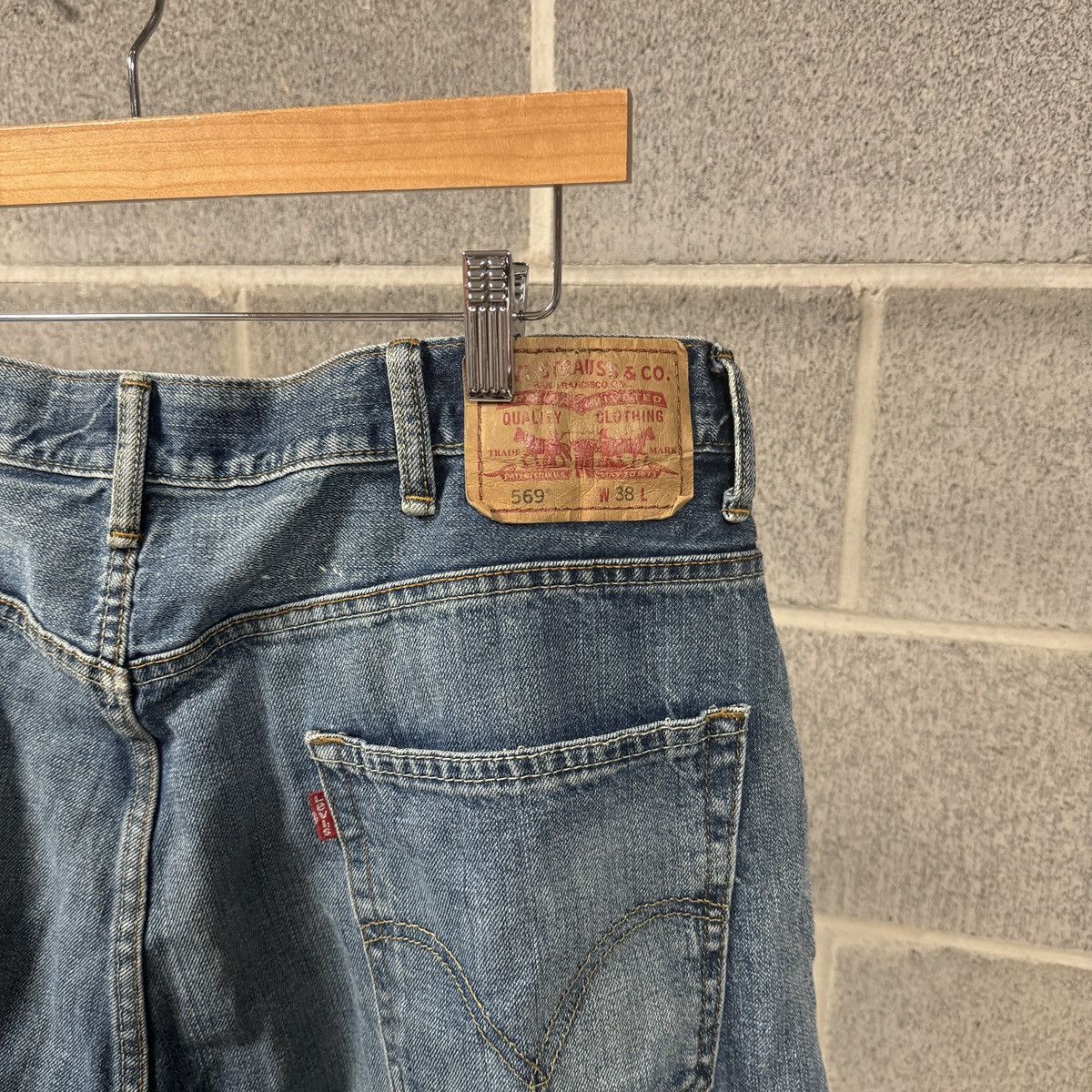 Levi's Levi's 569 Baggy Denim Shorts Jorts Skater ERD Grunge Chrome Size US 38 / EU 54 - 7 Thumbnail