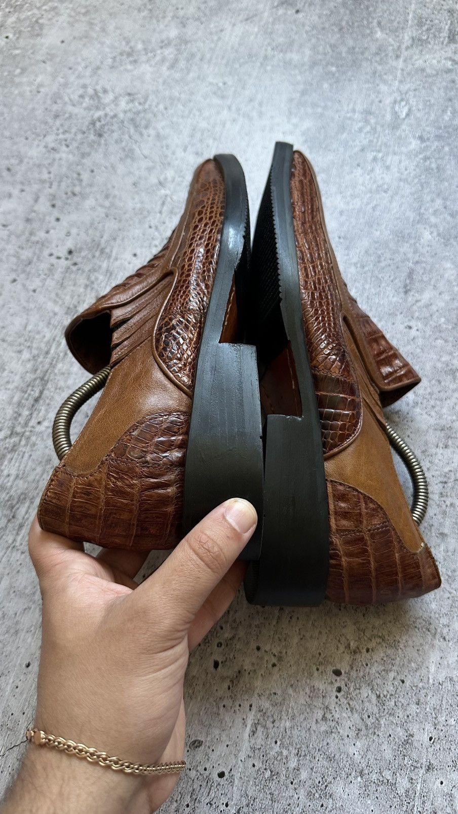 J.M. Weston J.M. Weston Very Rare Vintage Alligator Leather Formal Shoes Size US 8 / EU 41 - 20 Thumbnail