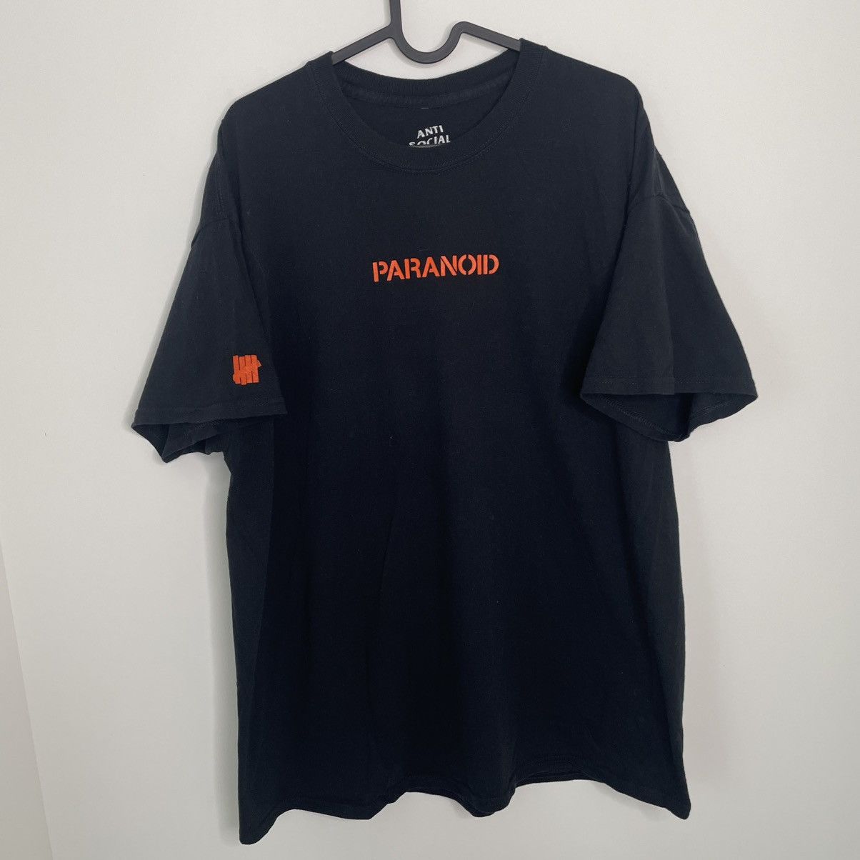 Anti Social Social Club x Undefeated Paranoid T Shirt XL