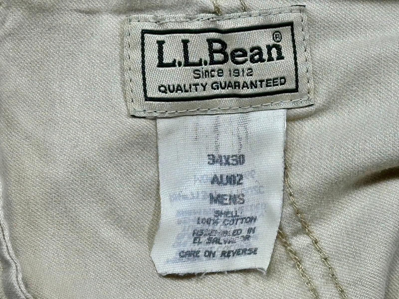 L.L. Bean L.L. Bean Vintage Pleated Straight Leg Chino Brown Men 34/30 Size US 34 / EU 50 - 6 Thumbnail