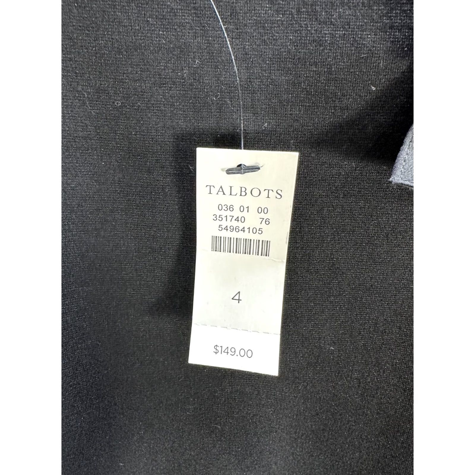 Talbots Talbots Black Sheath Dress Long Sleeve Boat Neck Bow On Front Mini Soft Sz 4 NWT Size S / US 4 / IT 40 - 6 Thumbnail