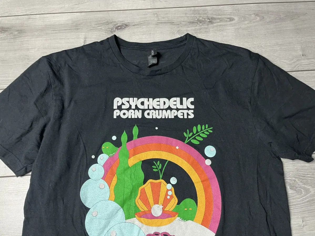 Band Tees Psychedelic Porn Crumpets Tshirt humor size Large Size US L / EU 52-54 / 3 - 3 Thumbnail