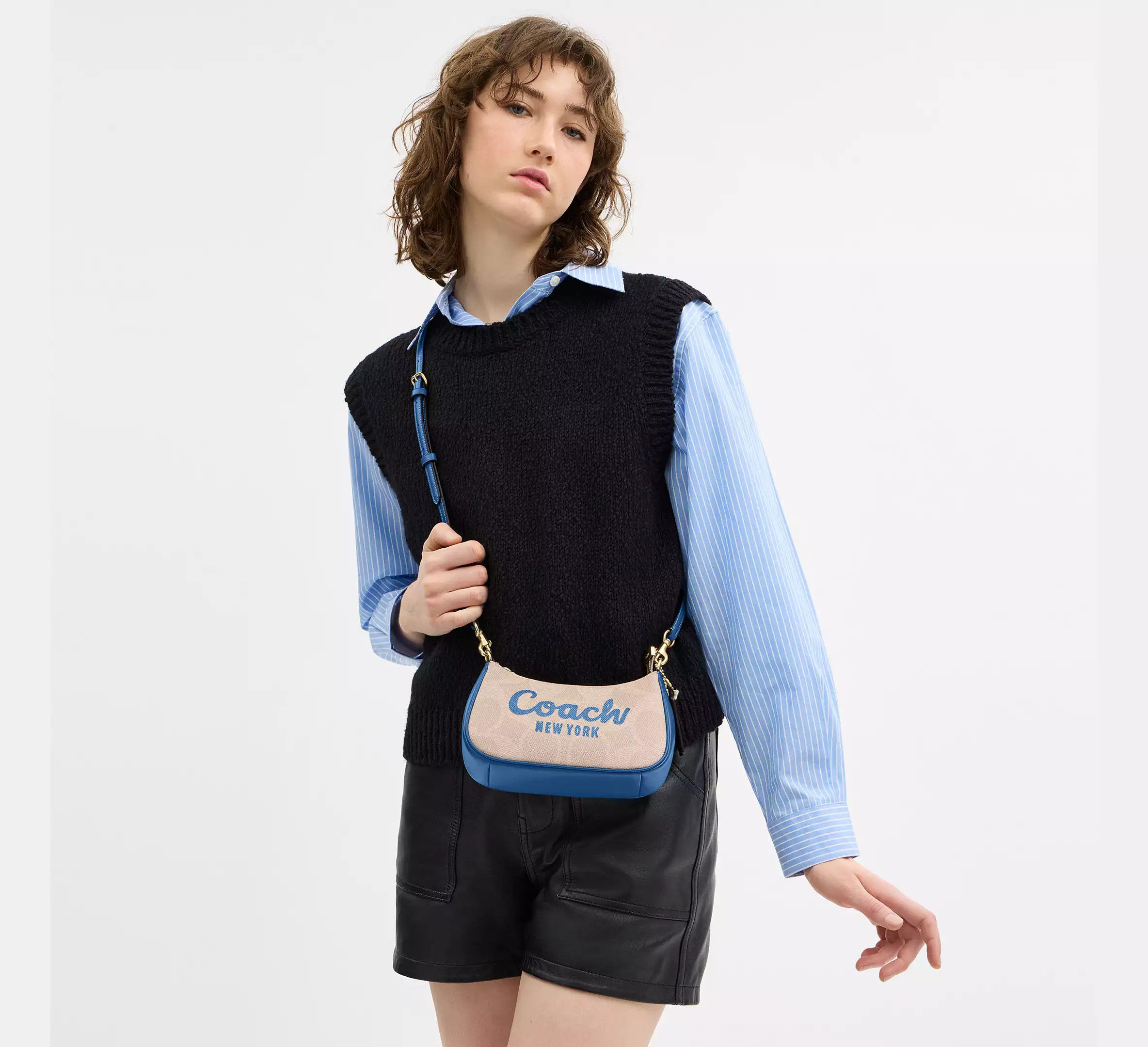 Coach Teri Mini Crossbody Bag In Signature Canvas Coach Graphic Size ONE SIZE - 3 Thumbnail