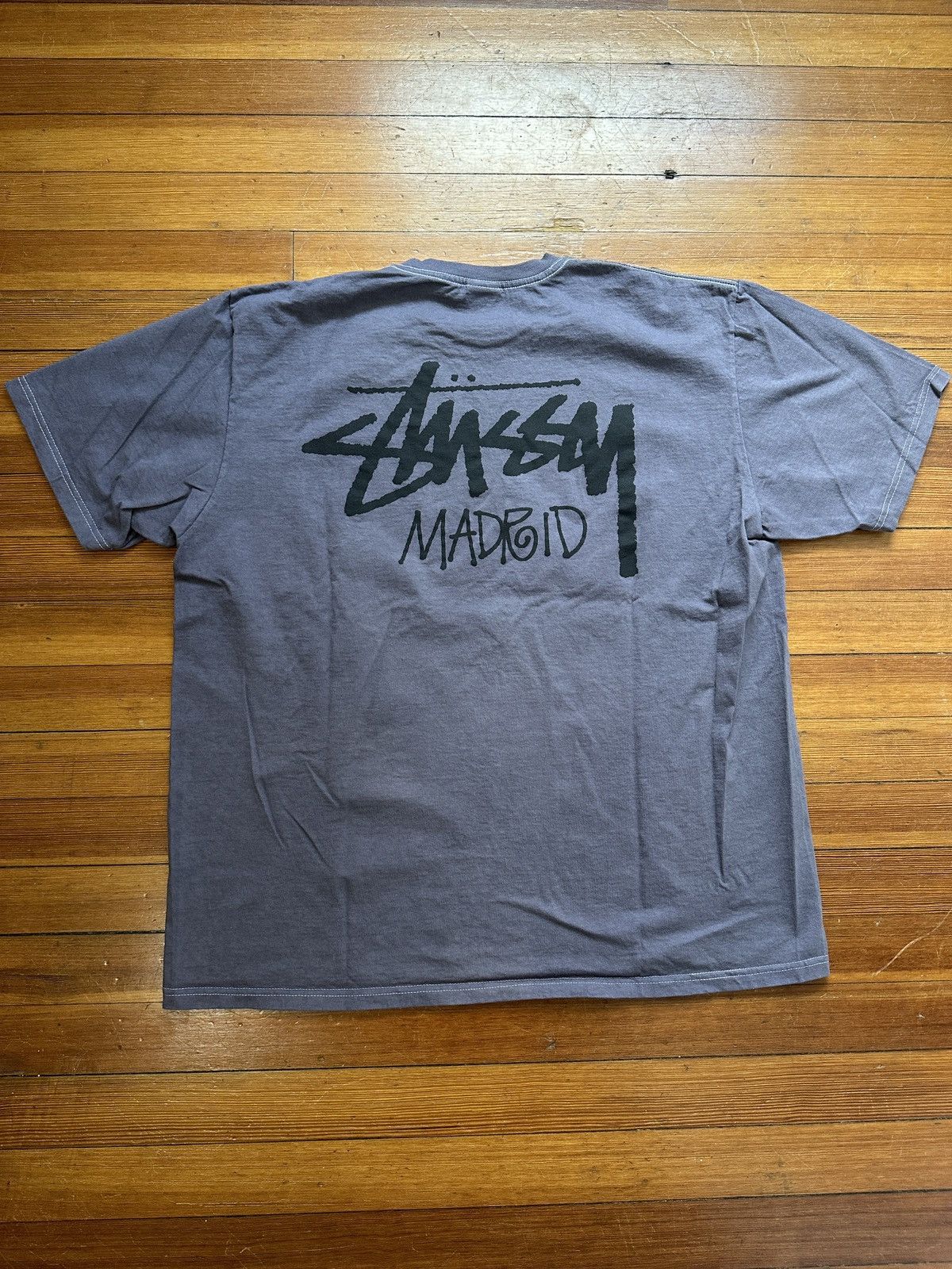 Stussy Stüssy Madrid Tee XL Grey | Grailed