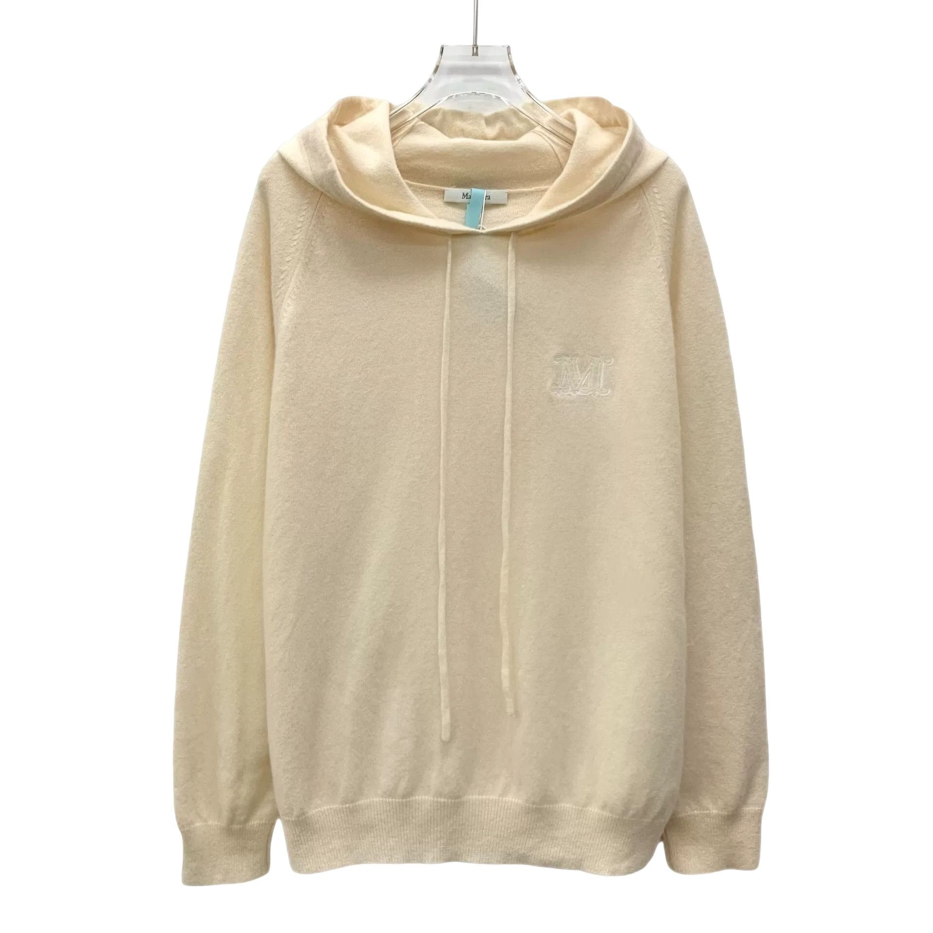 Max Mara Max Mara Embroidered Wool Cashmere Hoodie L Size L / US 10 / IT 46 - 1 Thumbnail