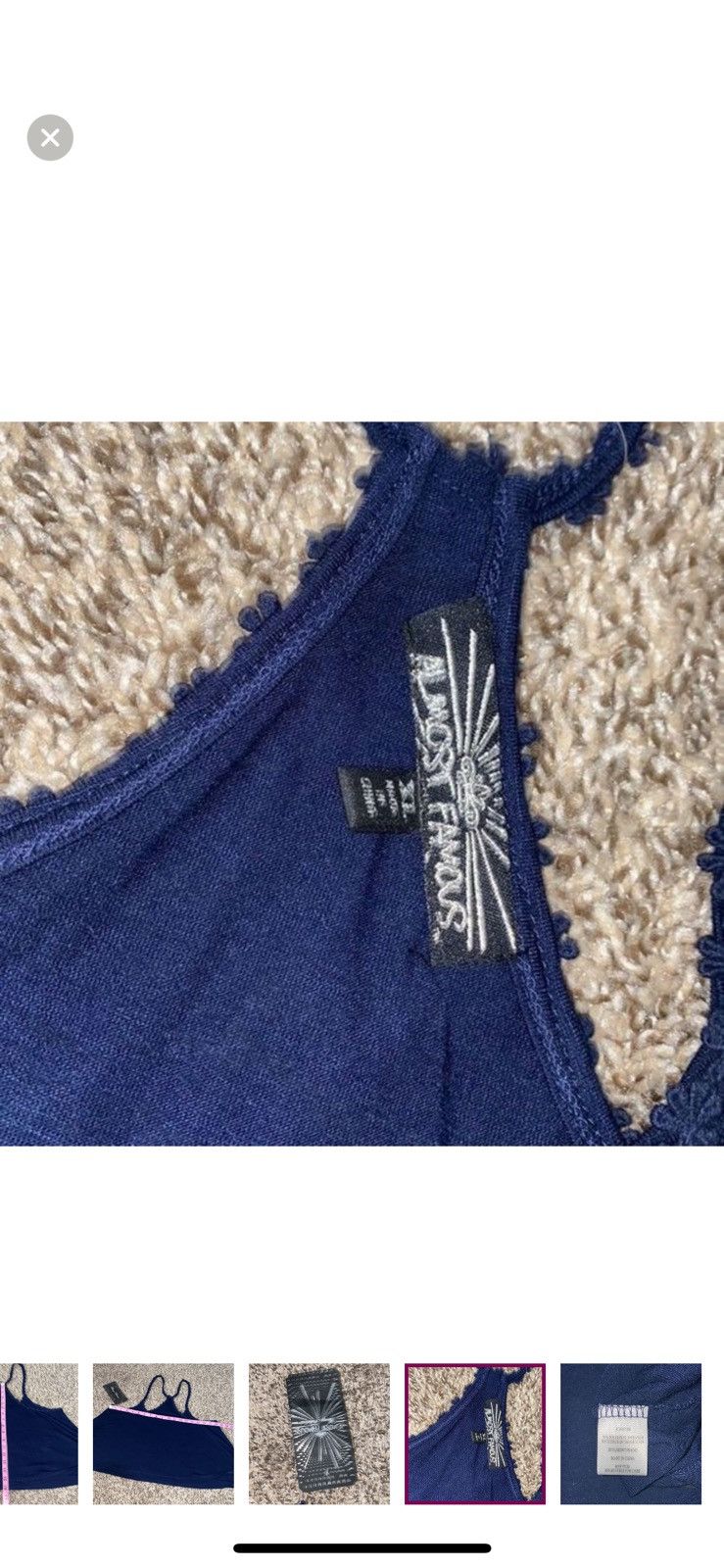 Almost Famous Almost famous xl navy flowy tank top Size XL / US 12-14 / IT 48-50 - 6 Thumbnail