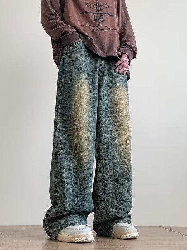 Japanese Brand × Vintage Men's vintage washed straight jeans Size US 38 / EU 54 - 1 Thumbnail