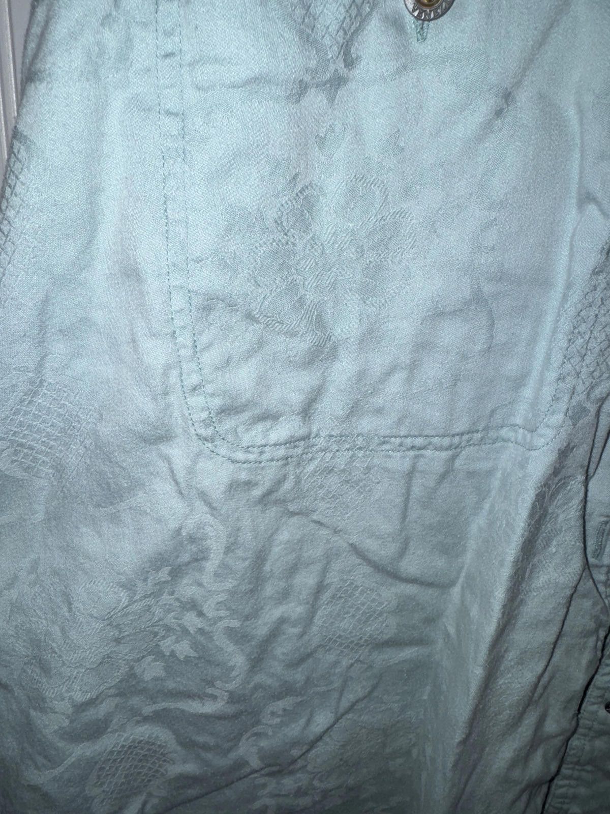 Barena Venezia Light Blue Vintage Button-Up Shirt with Subtle Pattern Size US M / EU 48-50 / 2 - 2 Thumbnail