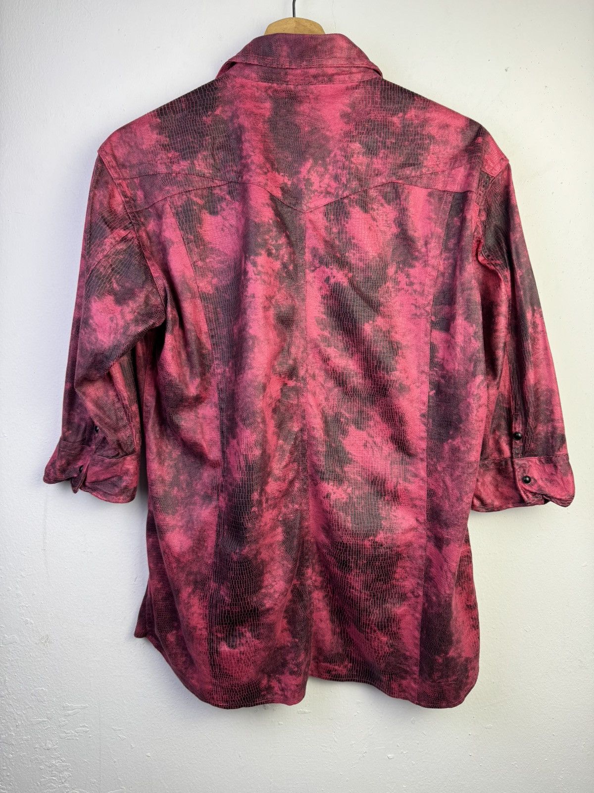 semanticdesign Semantic Design red acid wash button-up shirt. Size M / US 6-8 / IT 42-44 - 6 Thumbnail