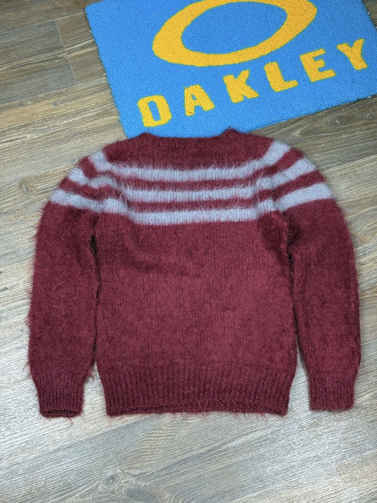 Howlin By Morrison × Howlin' Howlin by Morrison Stripped Red Mohair Crewneck Sweater Size US S / EU 44-46 / 1 - 10 Thumbnail
