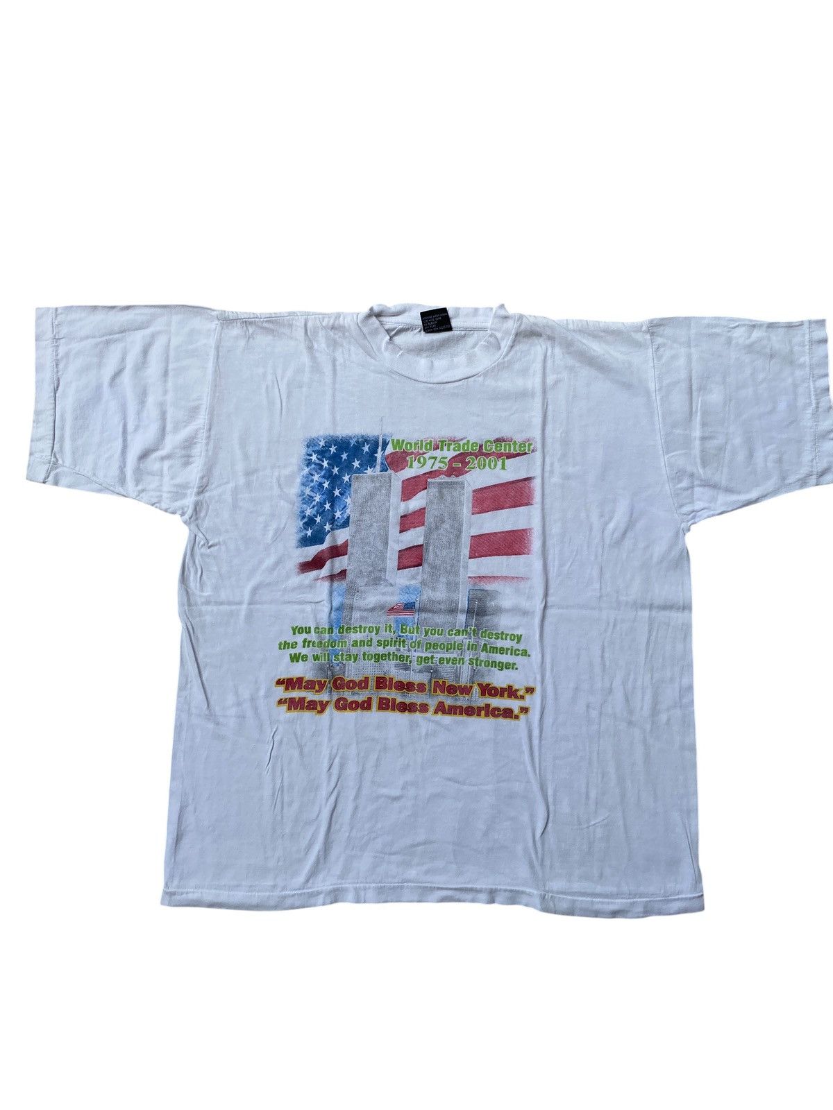 Vintage Vintage World Trade Center Memorial Tee Single Stitch USA Size US XL / EU 56 / 4 - 1 Thumbnail