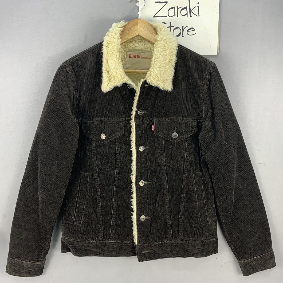 Edwin Vintage Edwin 503 Corduroy Trucker Jacket Size US S / EU 44-46 / 1 - 1 Thumbnail