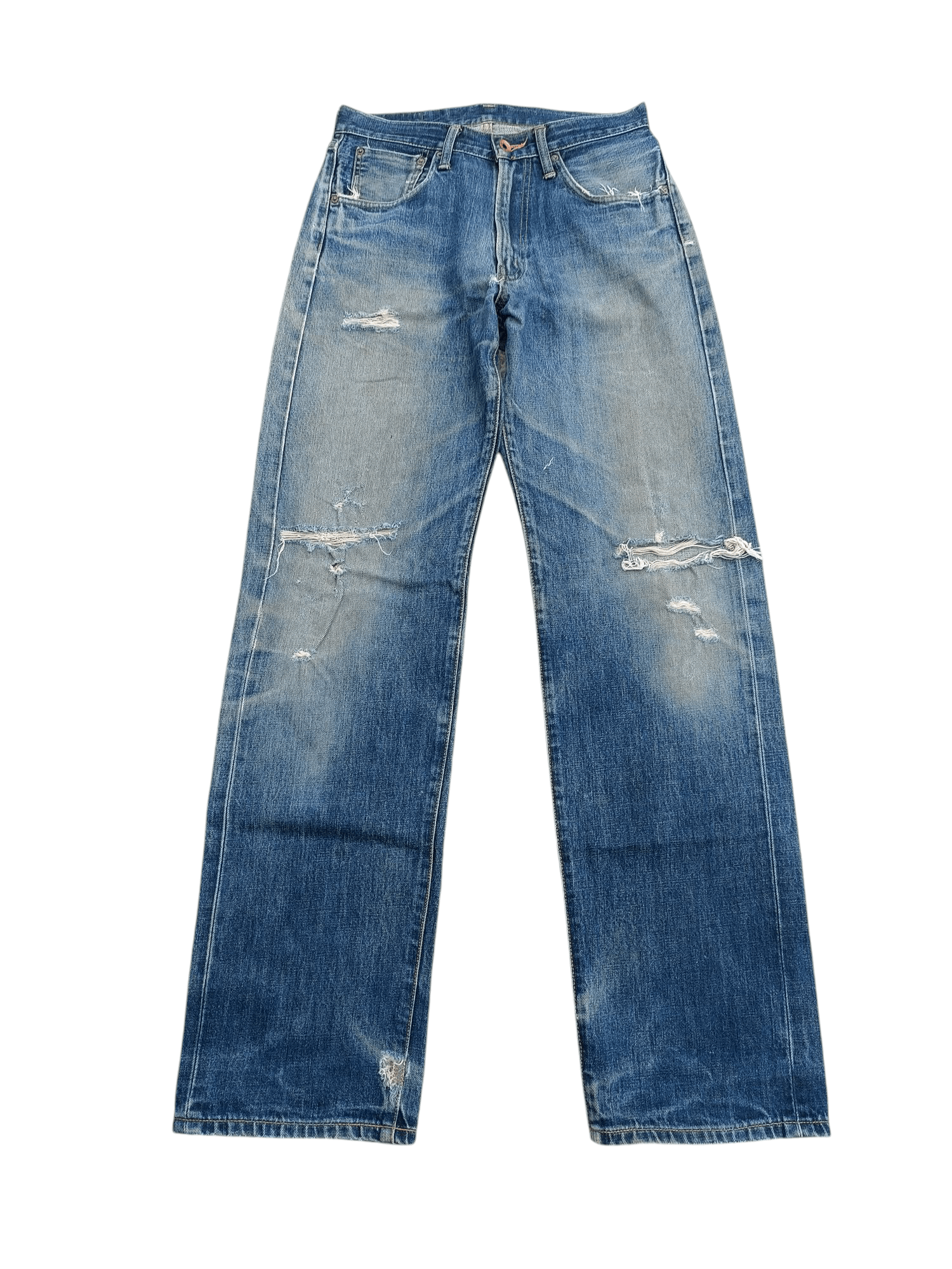 Edwin × Japanese Brand VINTAGE 505 Edwin Selvedge Jeans Distressed Orange Tab E249 Size US 28 / EU 44 - 1 Thumbnail