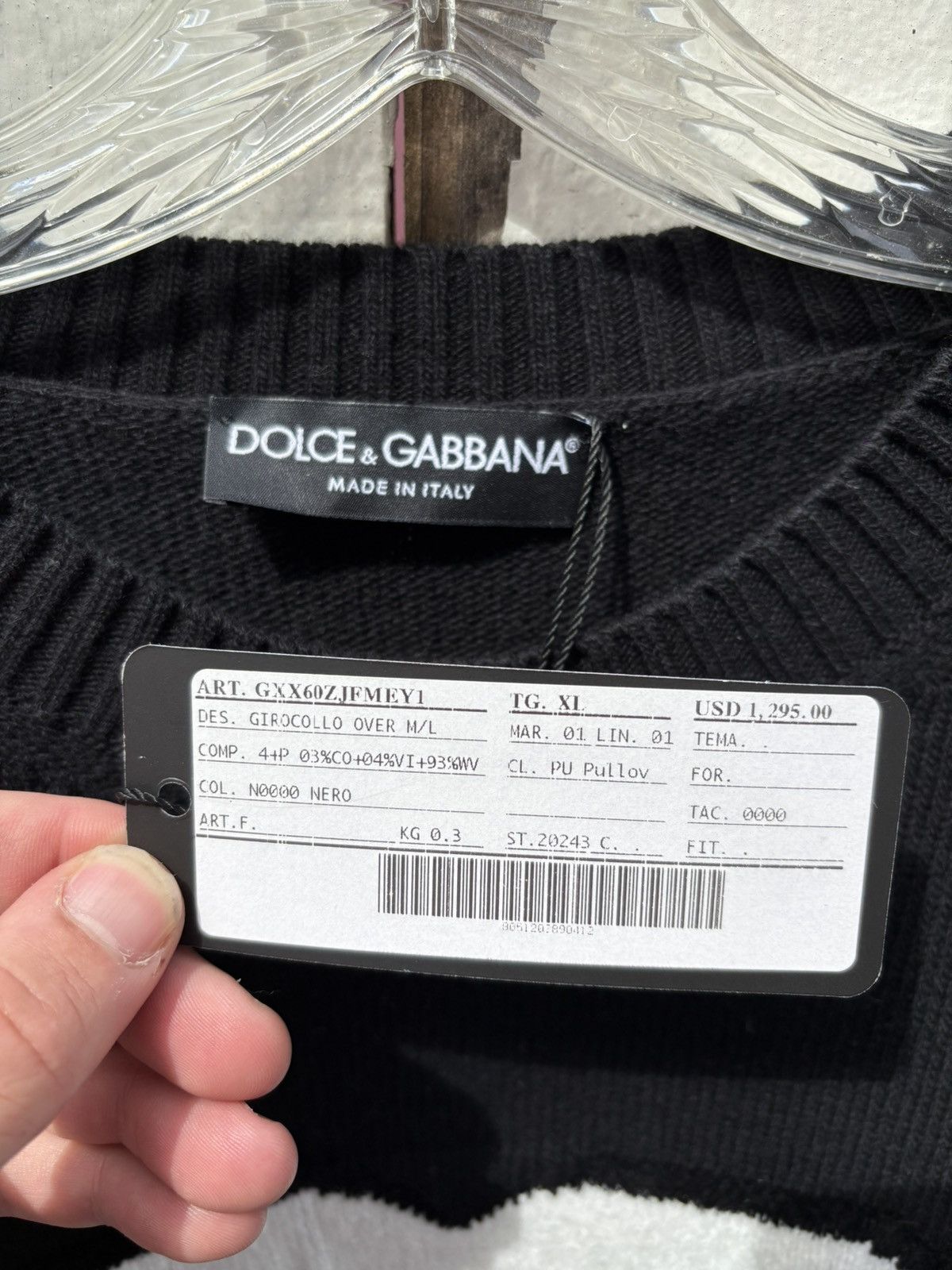 Dolce & Gabbana Dolce and Gabbana Milano Men’s Sweater Size US XL / EU 56 / 4 - 4 Thumbnail