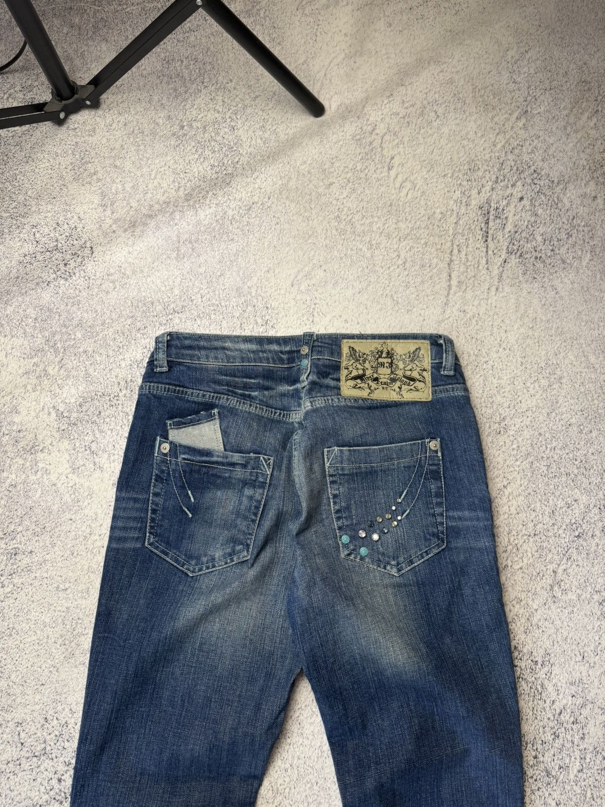 Japanese Brand Vintage Women’s Flared Jeans Y2K Japanese Size 28" / US 6 / IT 42 - 16 Thumbnail