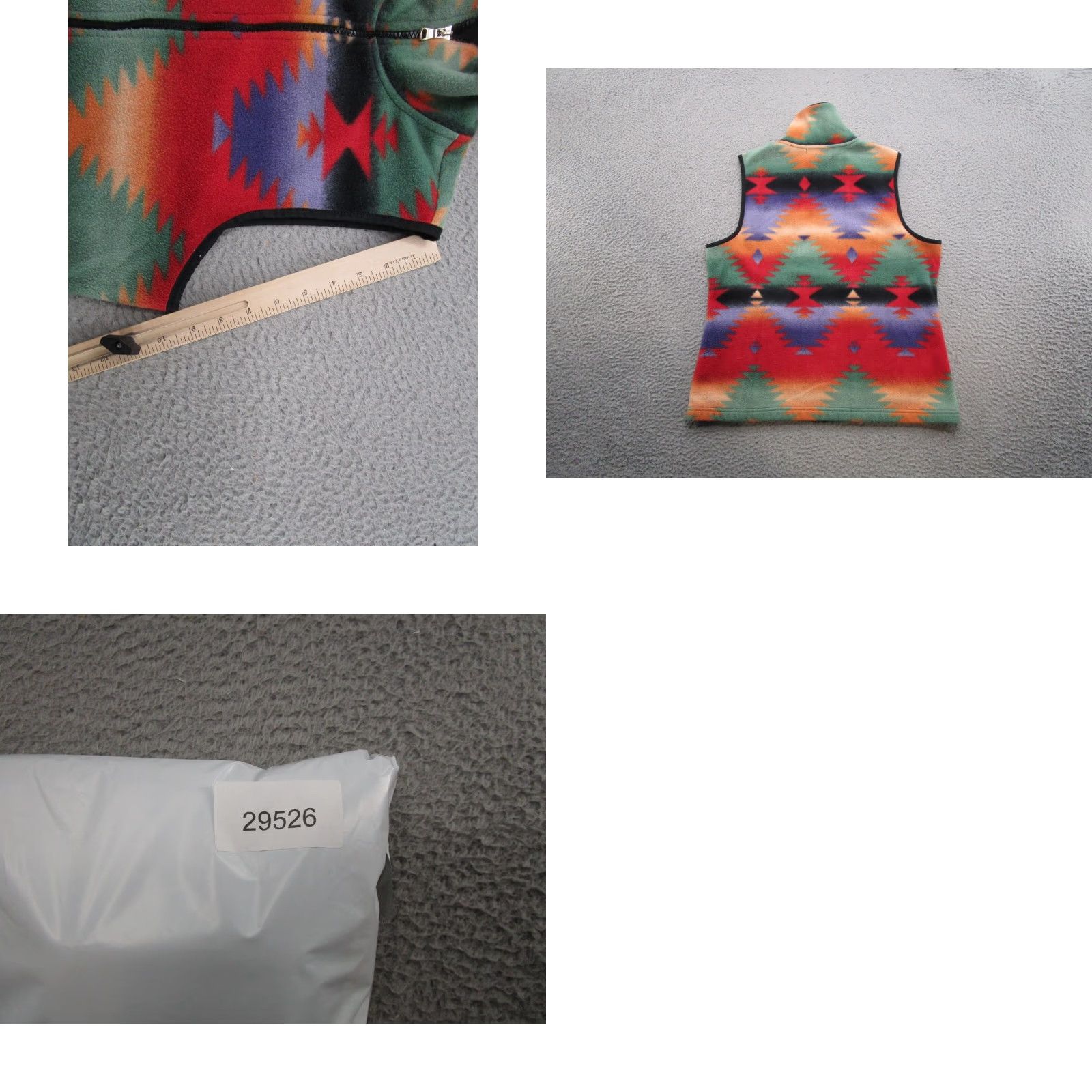 Chaps Chaps Fleece Vest Full Zip Aztec Colorful Navajo Polyester Women's Vest Multicolor Aztec Pattern Read Size L / US 10 / IT 46 - 8 Thumbnail