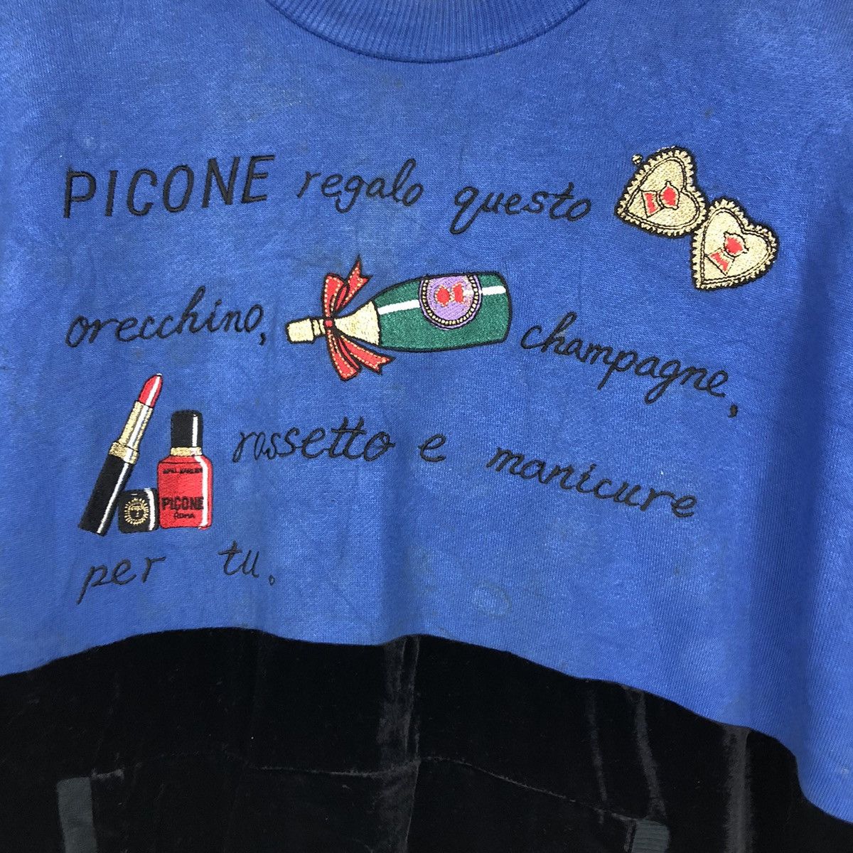 Japanese Brand 📌Vintage Sweatshirt Cropped Design Studio Picone Roma Size US M / EU 48-50 / 2 - 13 Thumbnail