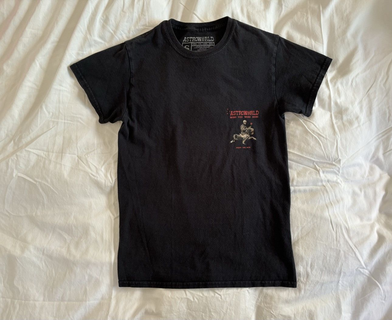 image of Travis Scott Season Pass Tee Shirt in Black, Men's (Size Small)