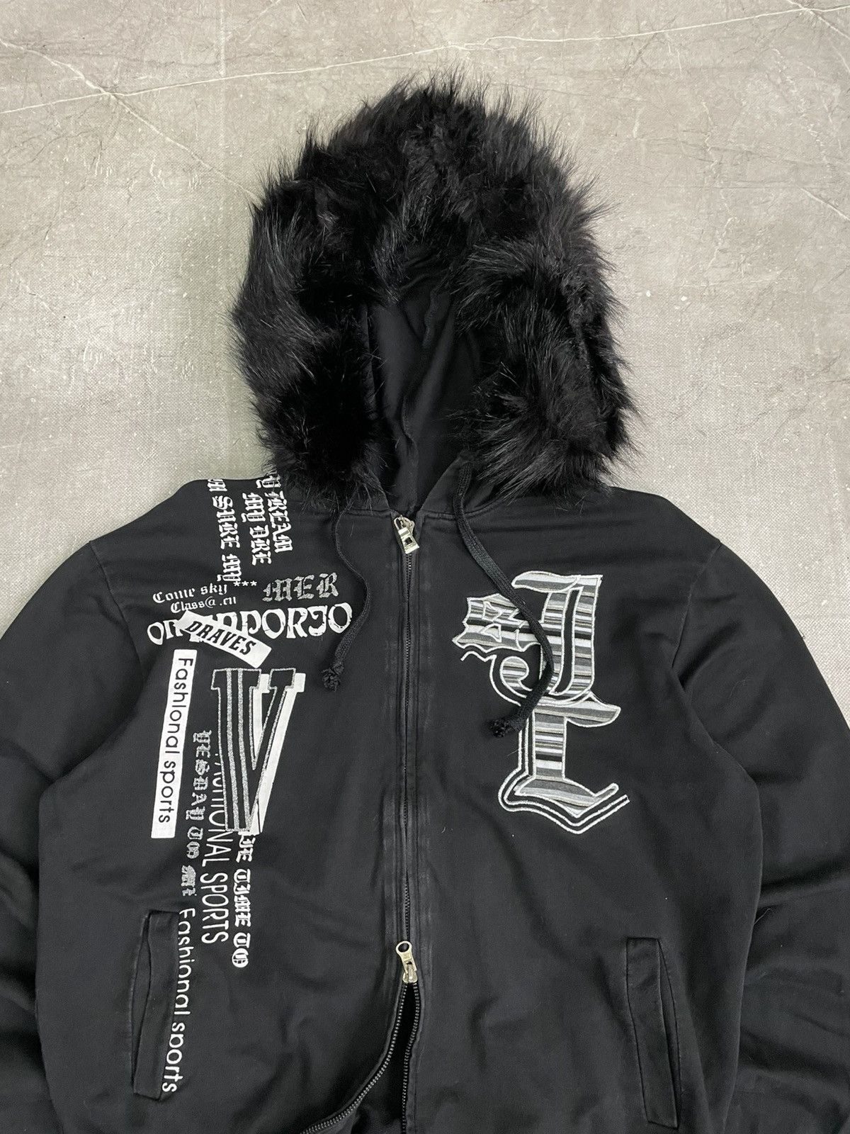 Japanese Brand Gothic japanese fur hoodie seditionaries style punk hoodie Size US M / EU 48-50 / 2 - 3 Thumbnail