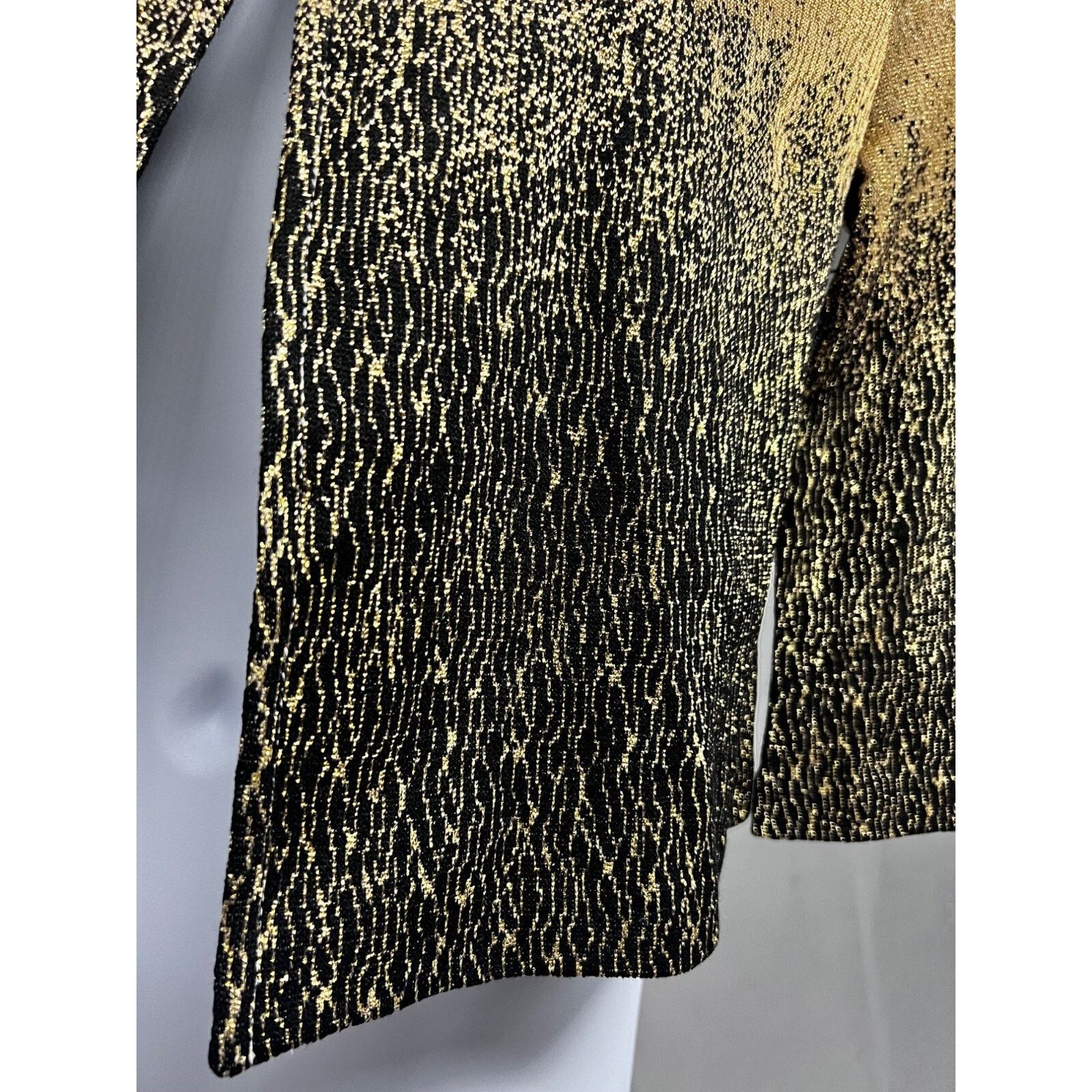 St. John St. John Vintage Metallic Float Knit Button Up Crop Jacket 4 Size S / US 4 / IT 40 - 5 Thumbnail