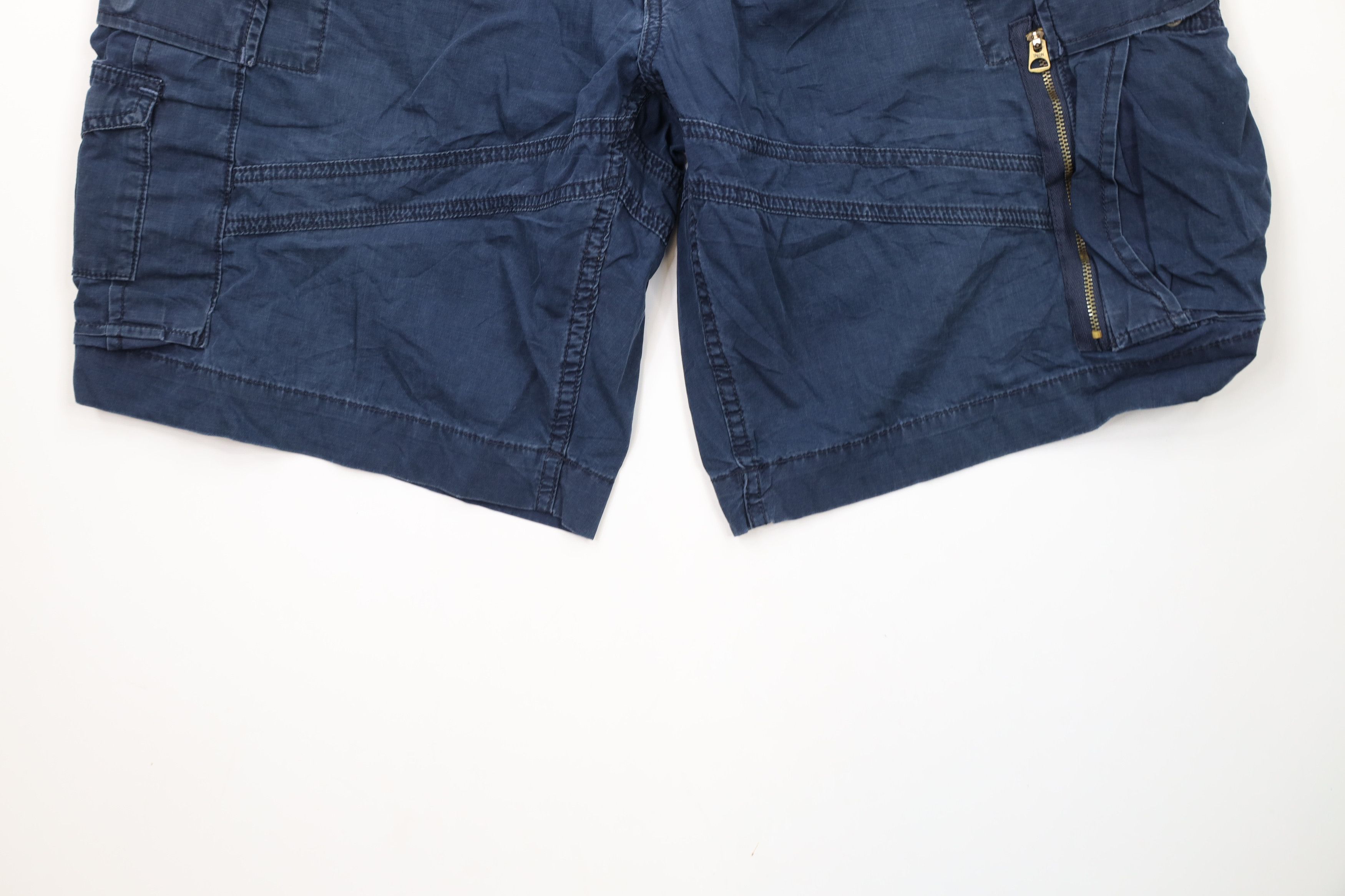 Ralph Lauren × Vintage Vintage 90s Ralph Lauren Surplus Cargo Shorts Navy Blue Size US 40 / EU 56 - 4 Thumbnail