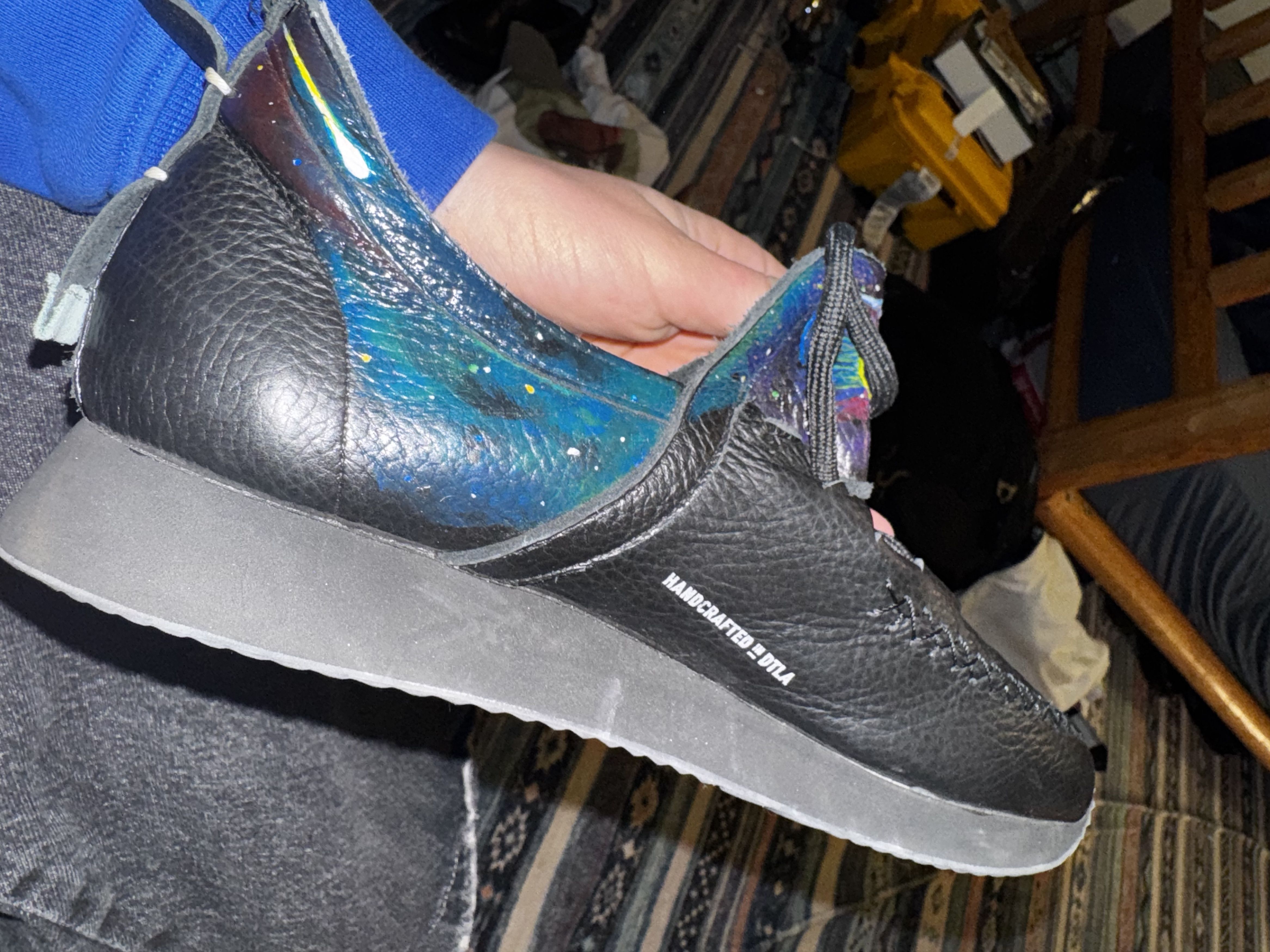 Other Comisioned Hand Painted Leather Shoes Size US 7 / EU 40 - 4 Thumbnail