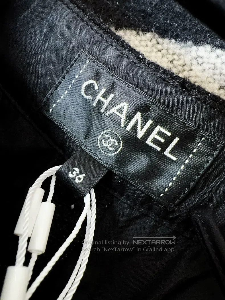 Chanel Chanel 21b full of stars and snowflakes black tweed trouse Size 24" / US 00 / IT 34 - 5 Thumbnail