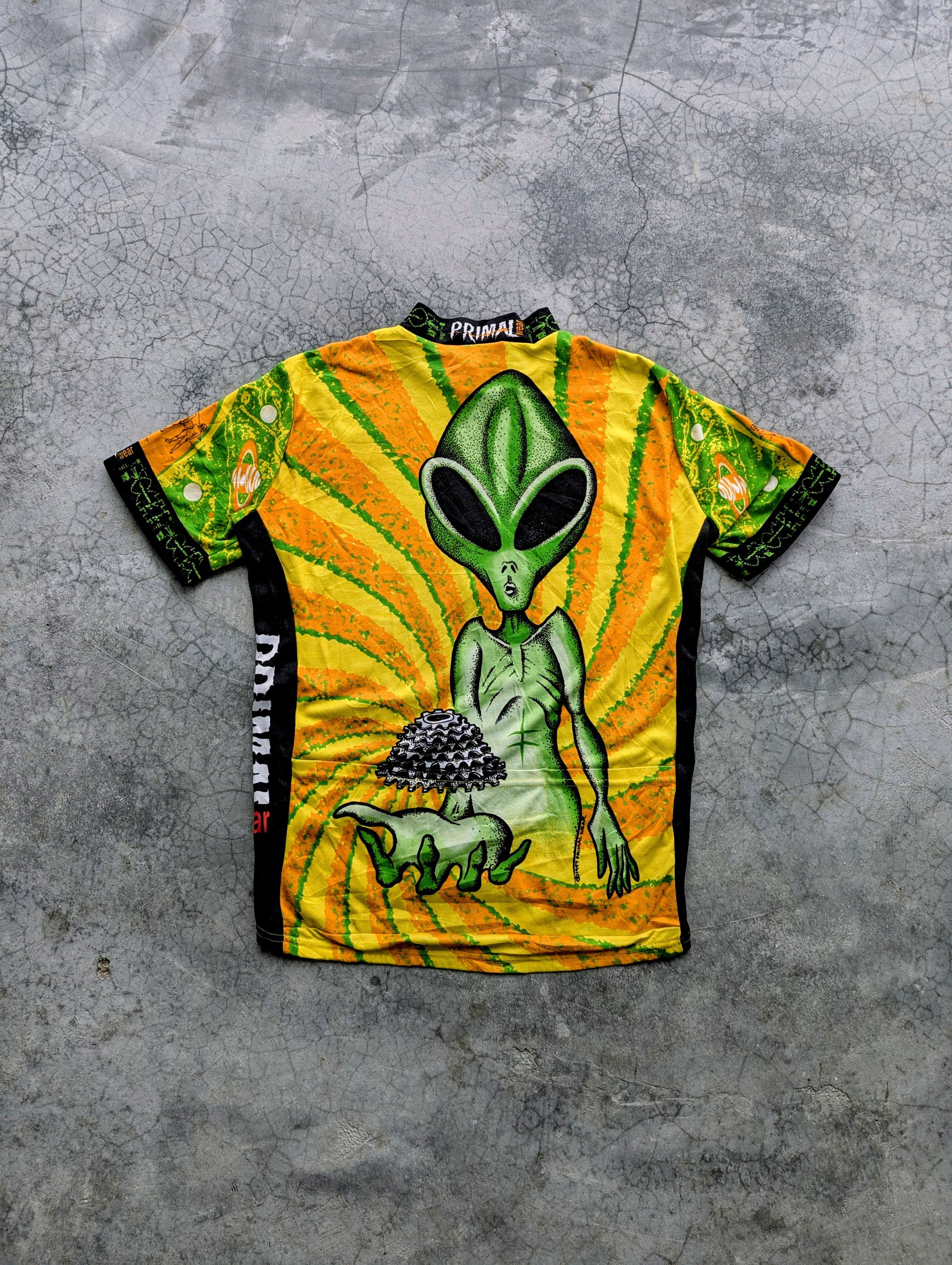 Vintage Vintage 1997 Primal Wear USA Cycling Jersey Rare Alien Print Size US M / EU 48-50 / 2 - 5 Thumbnail