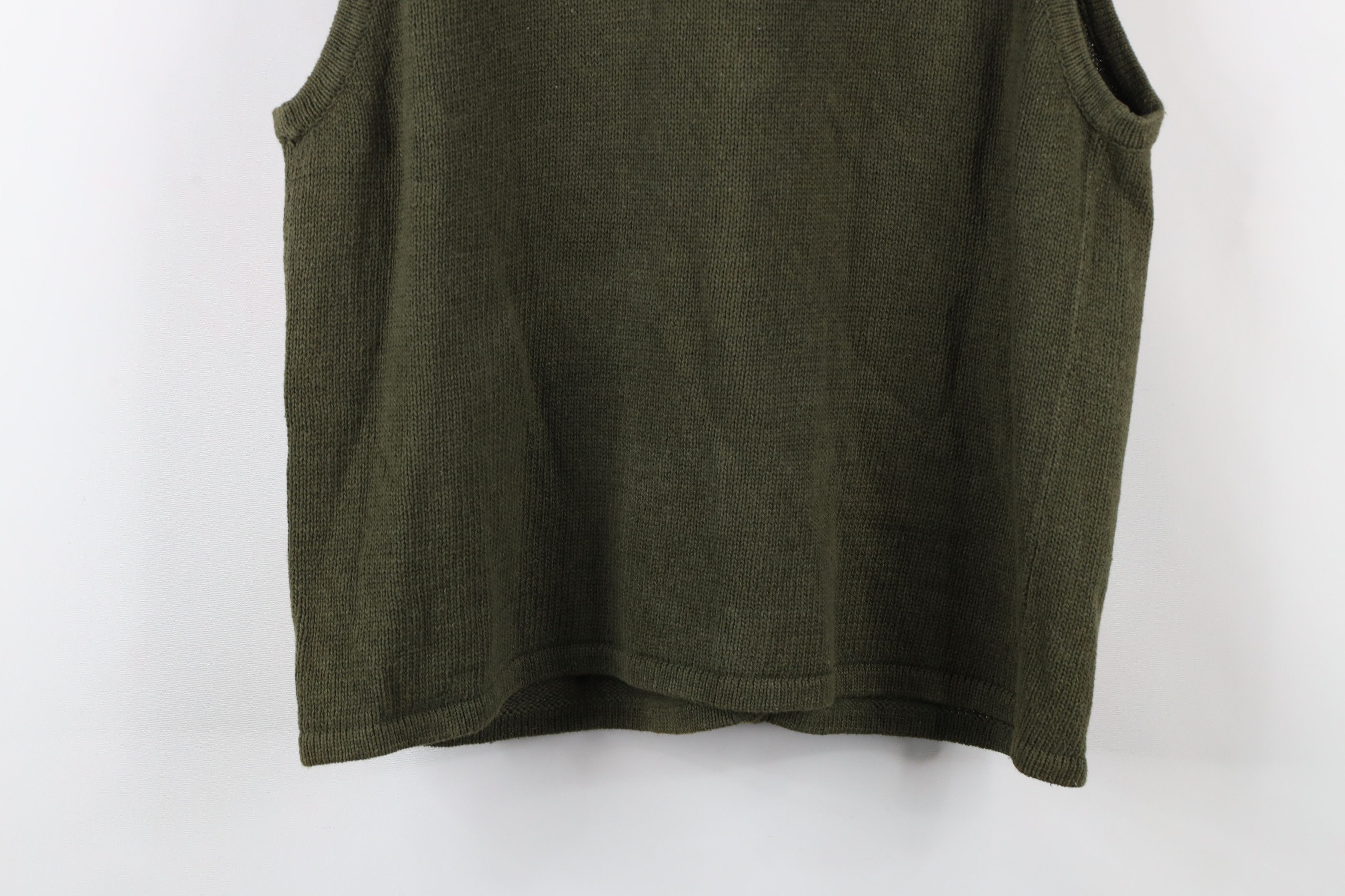 Vintage Vintage 90s Streetwear Flower Knit Cardigan Sweater Vest Size XL / US 12-14 / IT 48-50 - 15 Thumbnail