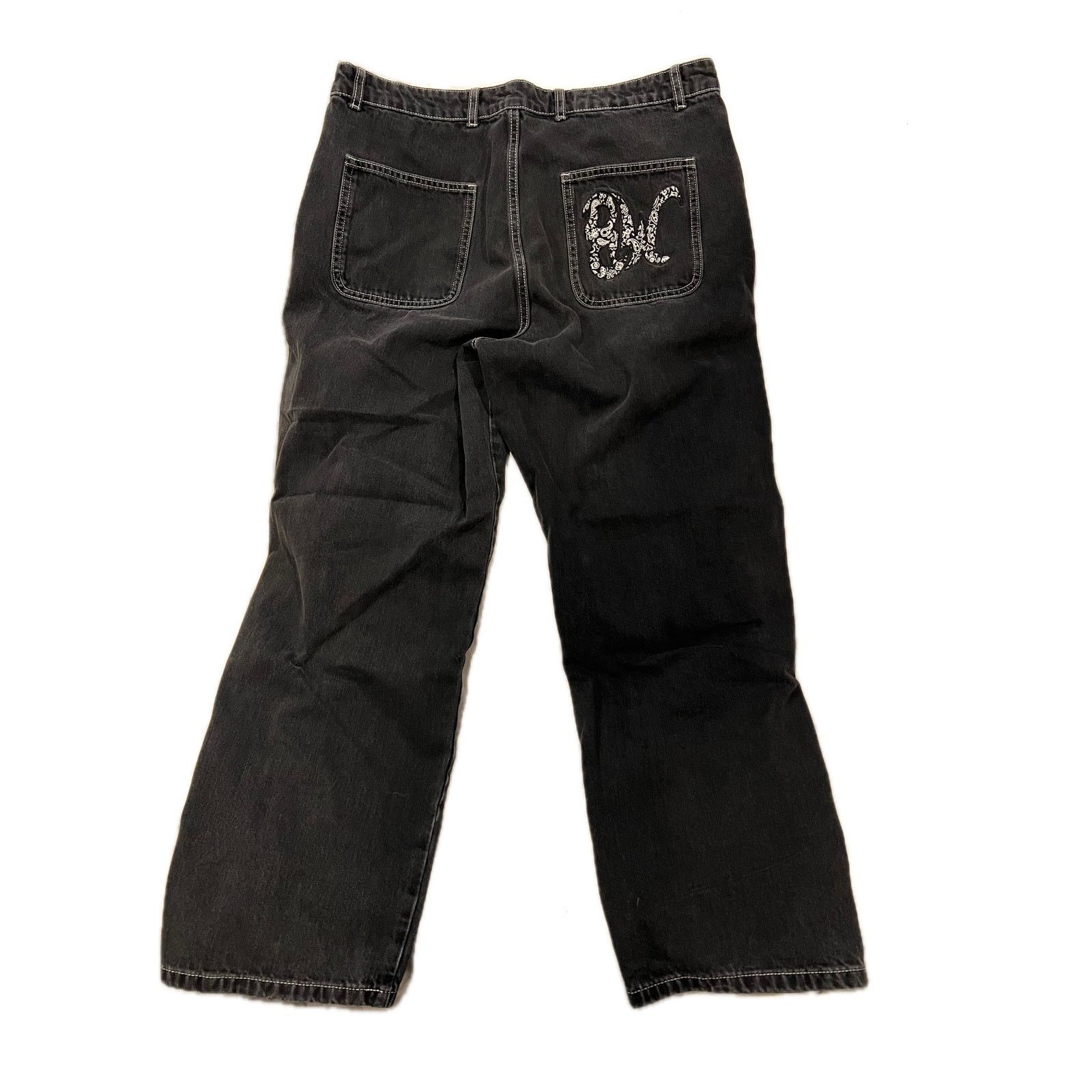 8THWNDR 8THWNDR Washed Baggy Black Skater Carpenter Jeans 34x30 Size US 34 / EU 50 - 2 Thumbnail