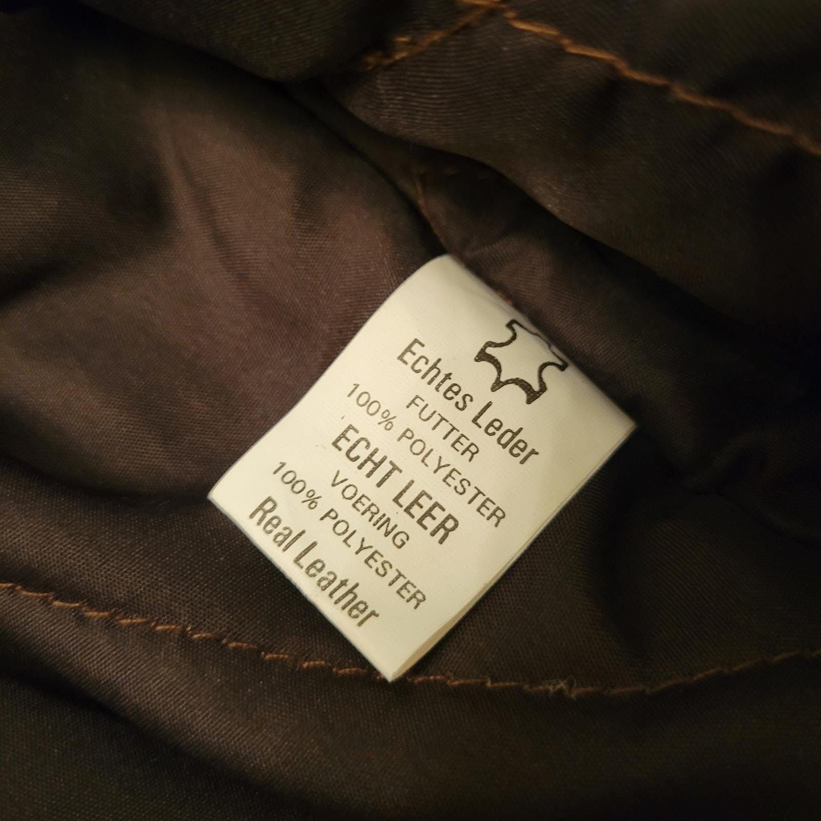 Vintage S Brown Leather Bomber Jacket Faux Fur Collar Aviator Flyboy Size US S / EU 44-46 / 1 - 8 Thumbnail