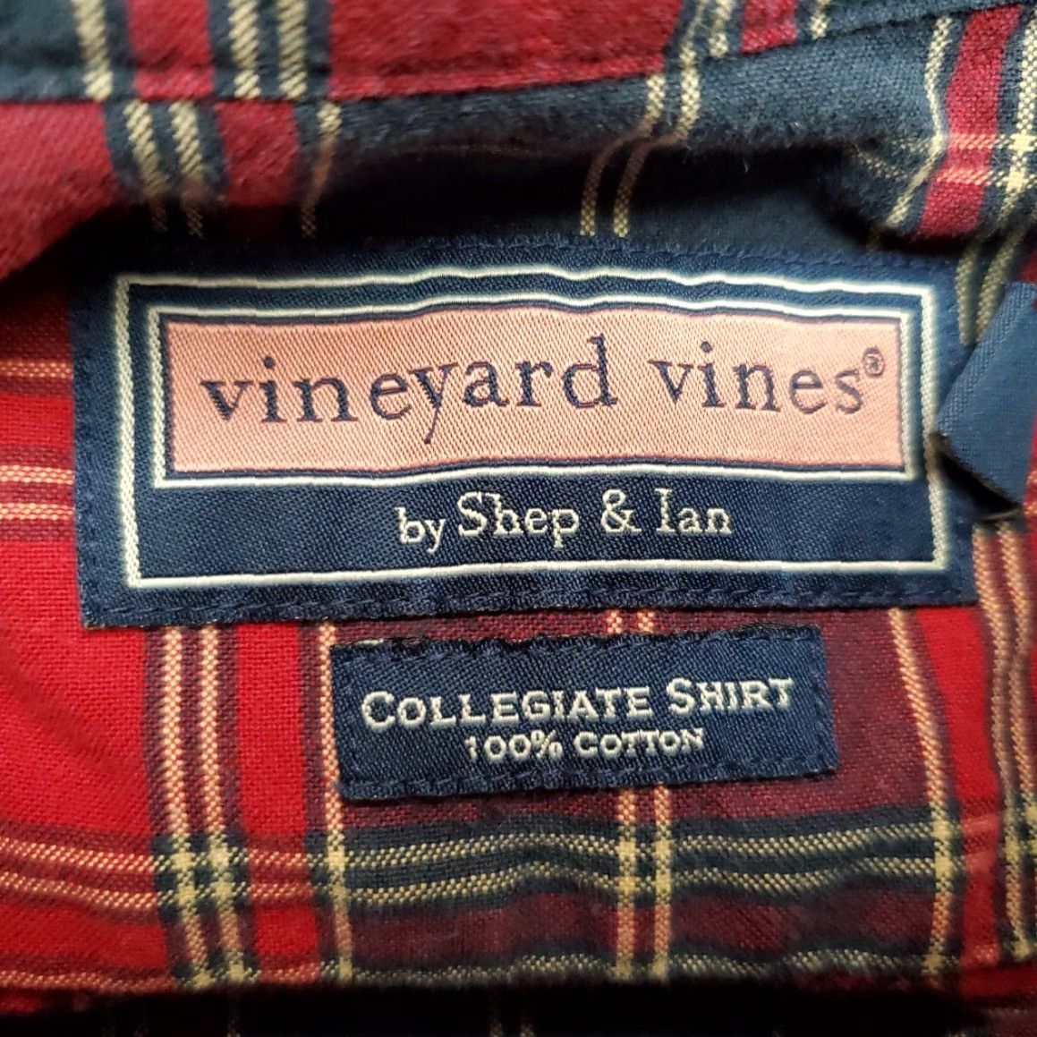 Vineyard Vines Vineyard Vines Shirt Men L Blue Red Plaid Collegiate 100% Cotton Shep Ian Casual Size US L / EU 52-54 / 3 - 5 Thumbnail