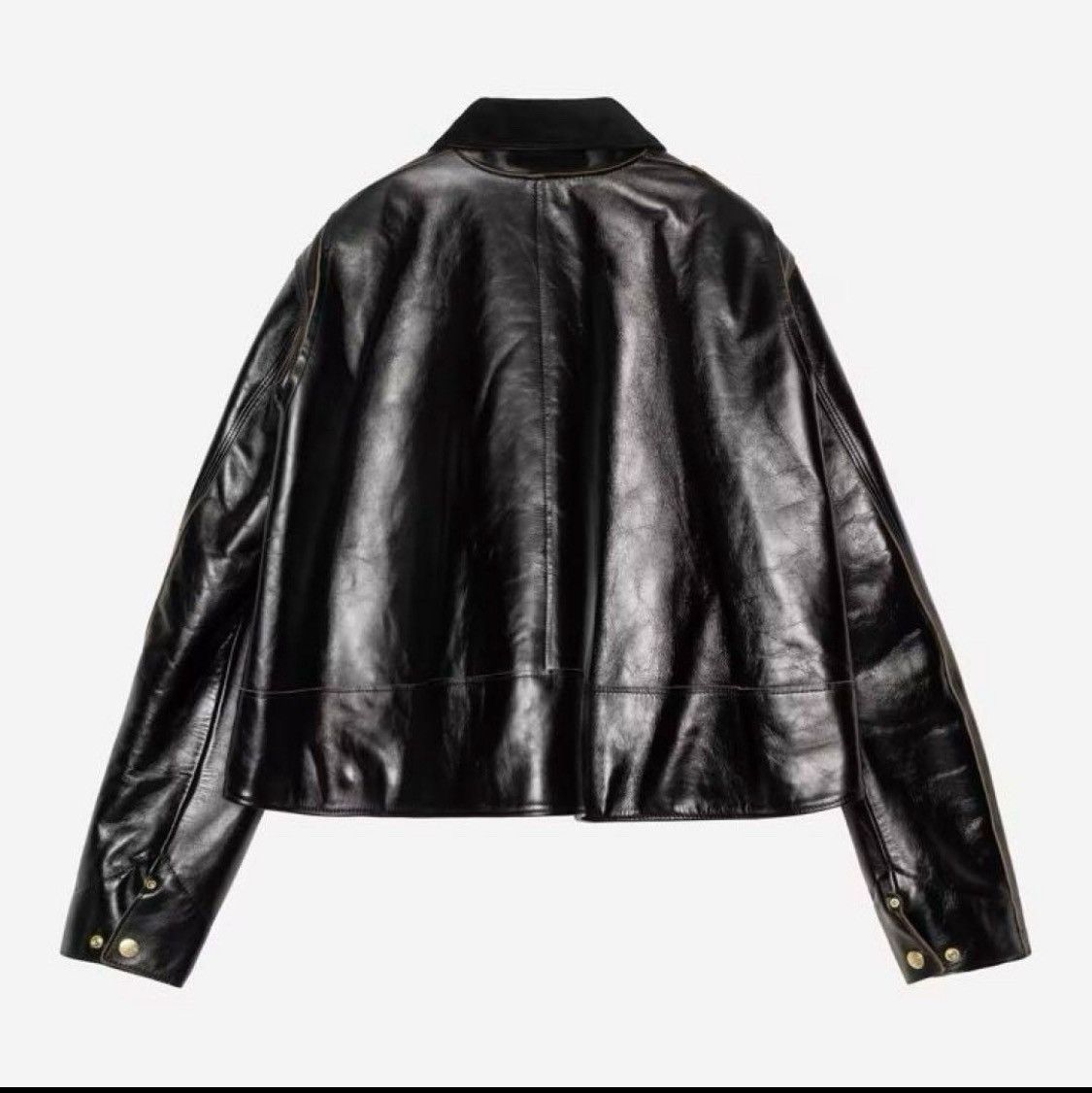 Carhartt Wip × Sacai sacai x Carhartt Leather Detroit Jacket size 1 Size S / US 4 / IT 40 - 2 Thumbnail