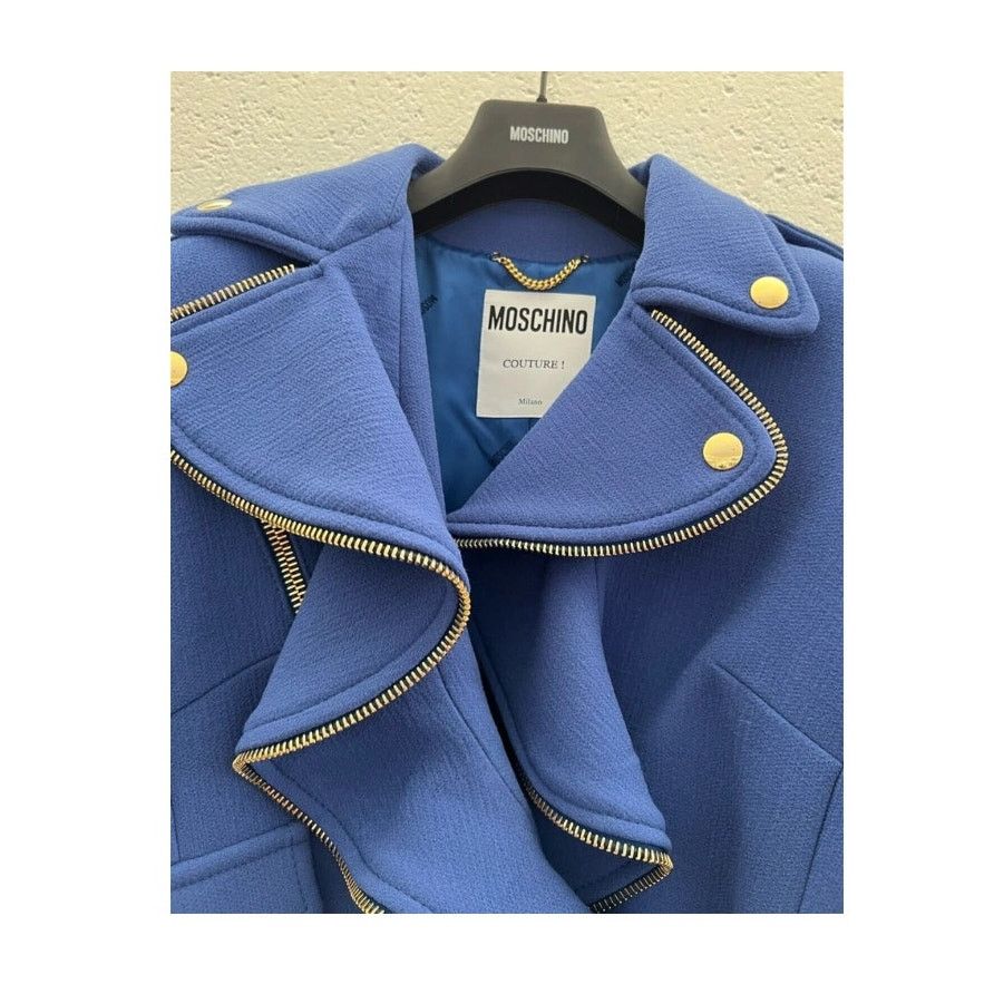 Moschino AW21 Moschino Couture Jeremy Scott Jacket/Coat & Round lines Size XL / US 12-14 / IT 48-50 - 4 Thumbnail