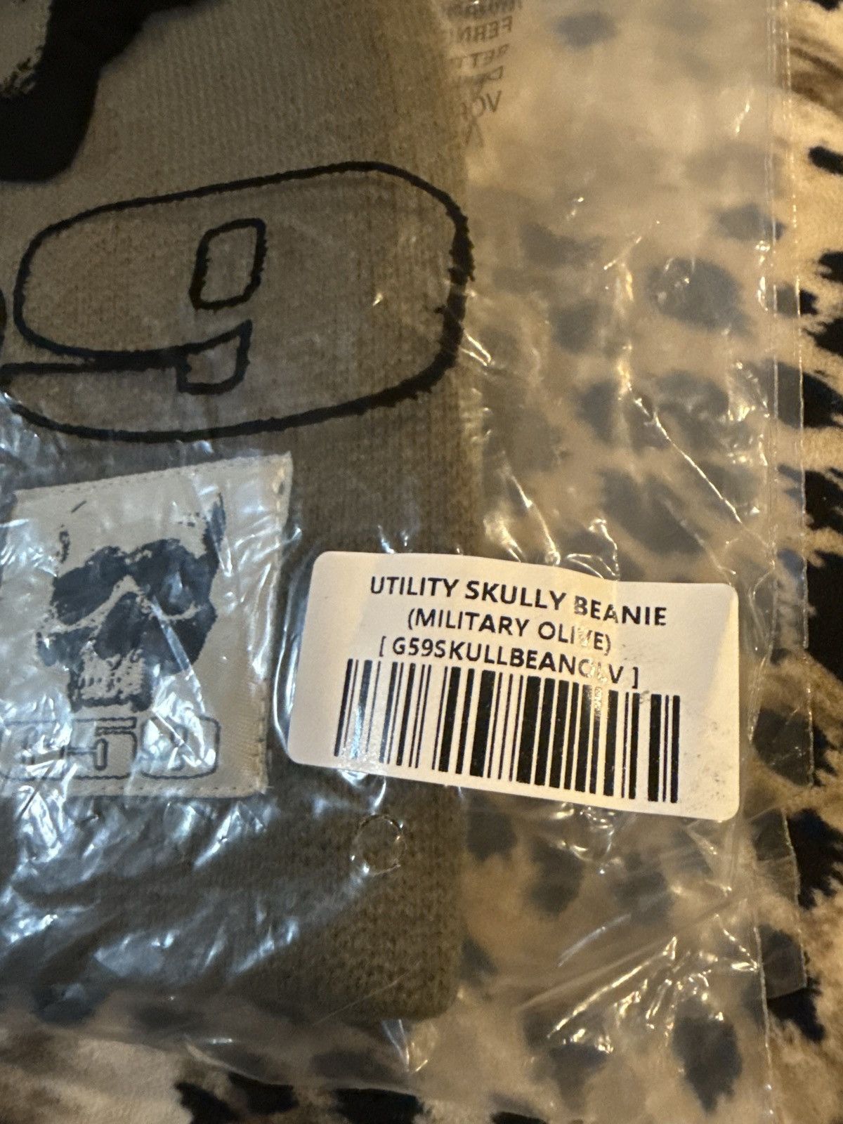 G59 Records G59 utility skully beanie (military olive) Size ONE SIZE - 2 Thumbnail