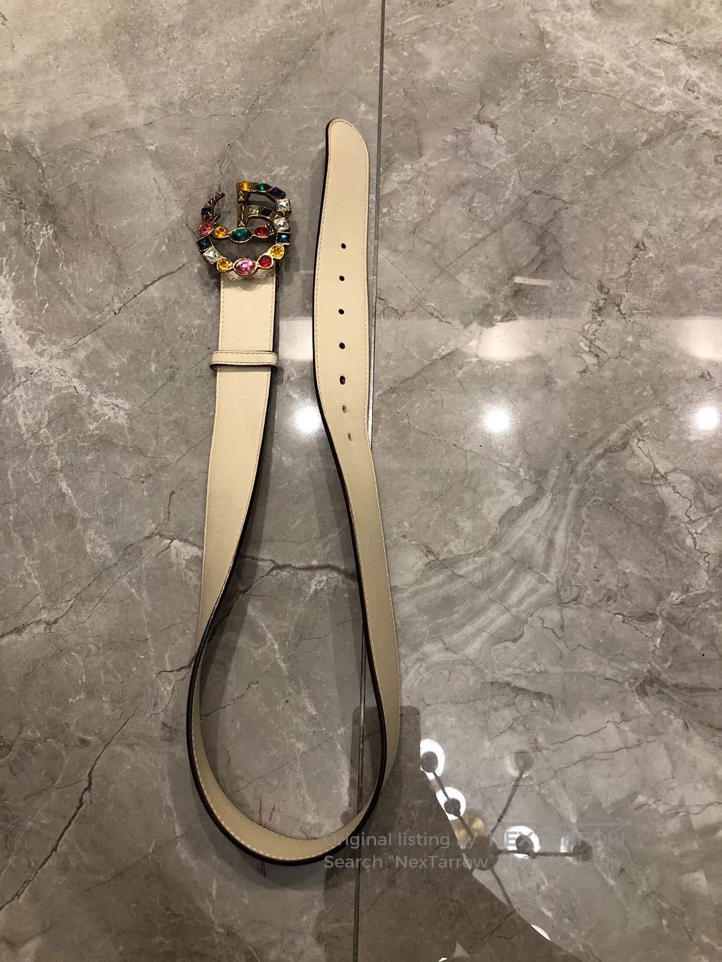 Gucci Gucci Crystal Gemstone Buckle Belt. Size ONE SIZE - 1 Thumbnail