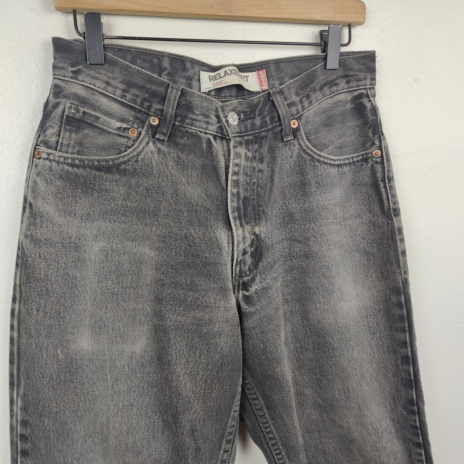 Levi's Vintage Levi's 550 Jeans Mens 30x30 Relaxed Fit Y2K Charcoal Size US 30 / EU 46 - 2 Thumbnail