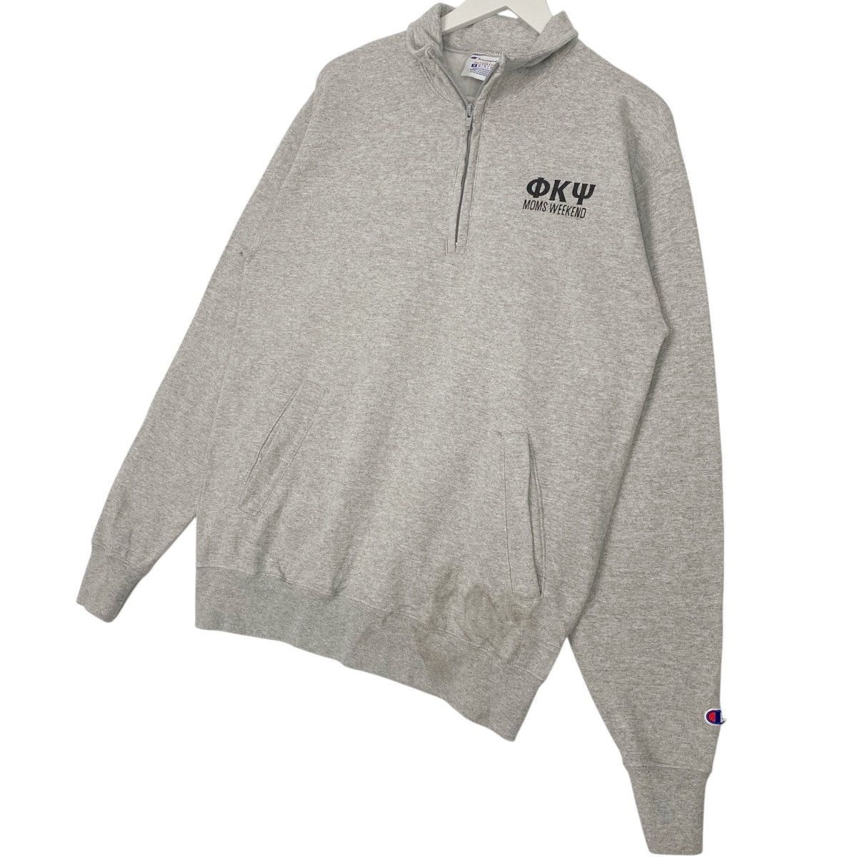 Vintage Champion Printed Quartz Zip Gray Size M