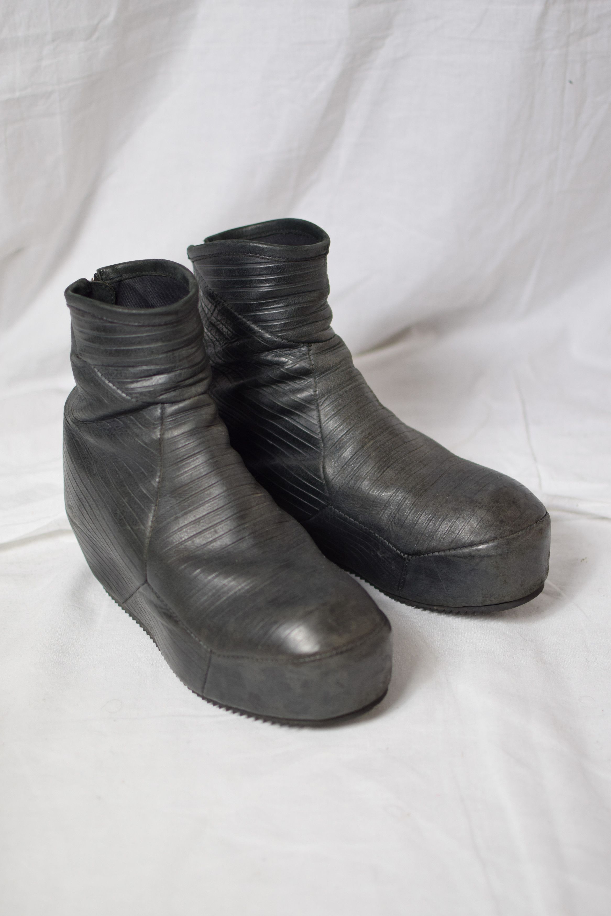 image of Julius Ss15 Prism Dimensional Platform Boots - 497Fwm3-Ws in Black, Men's