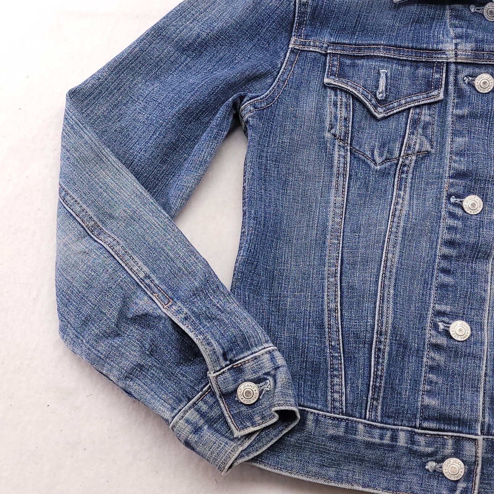 Gap Gap Casual Denim Long Sleeve Jacket Womens Size XS Blue Size XS / US 0-2 / IT 36-38 - 5 Thumbnail