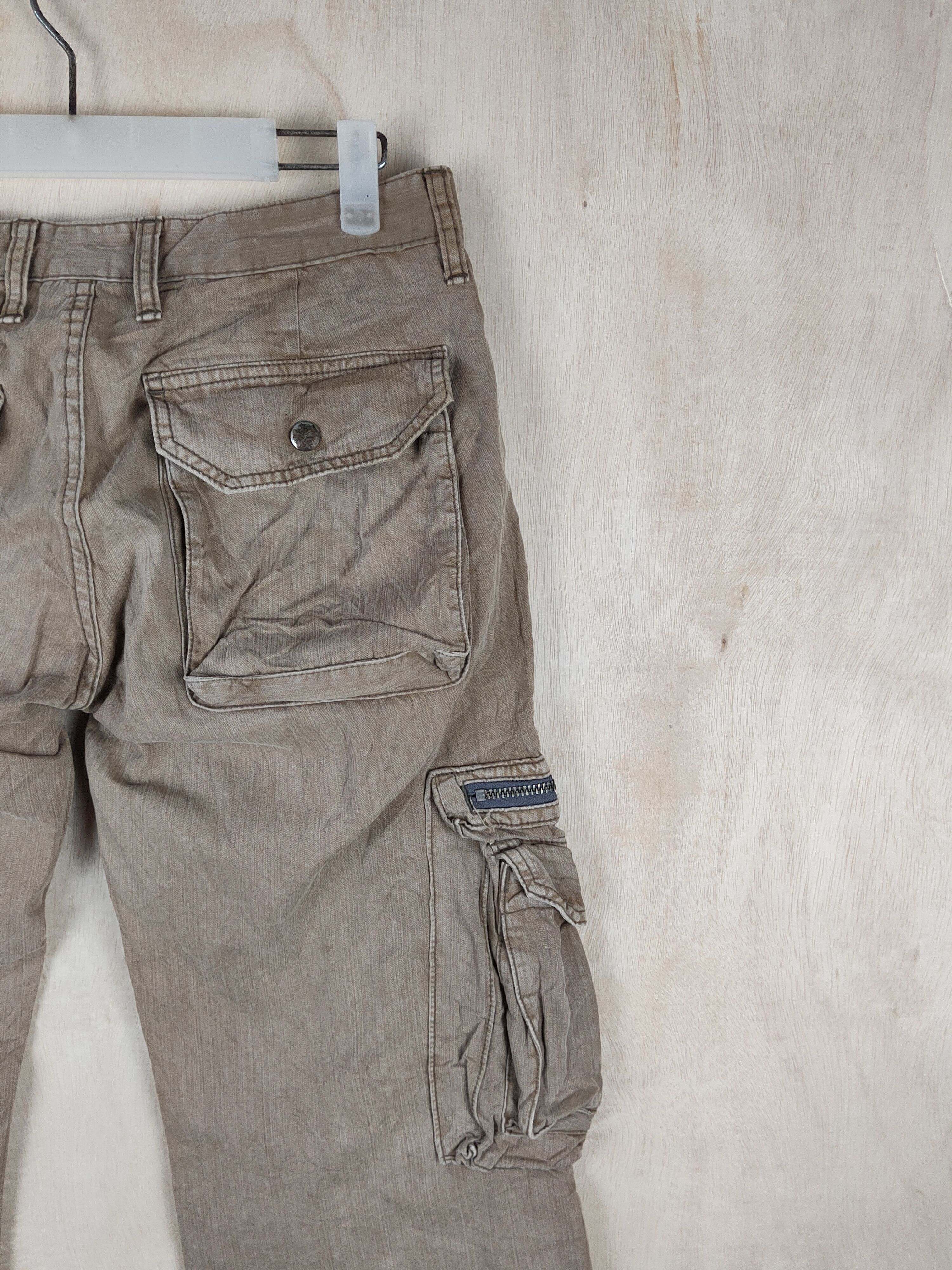 Japanese Brand DL Surplus Brown Multipocket Tactical Cargo Pants #S2444 Size US 30 / EU 46 - 10 Thumbnail