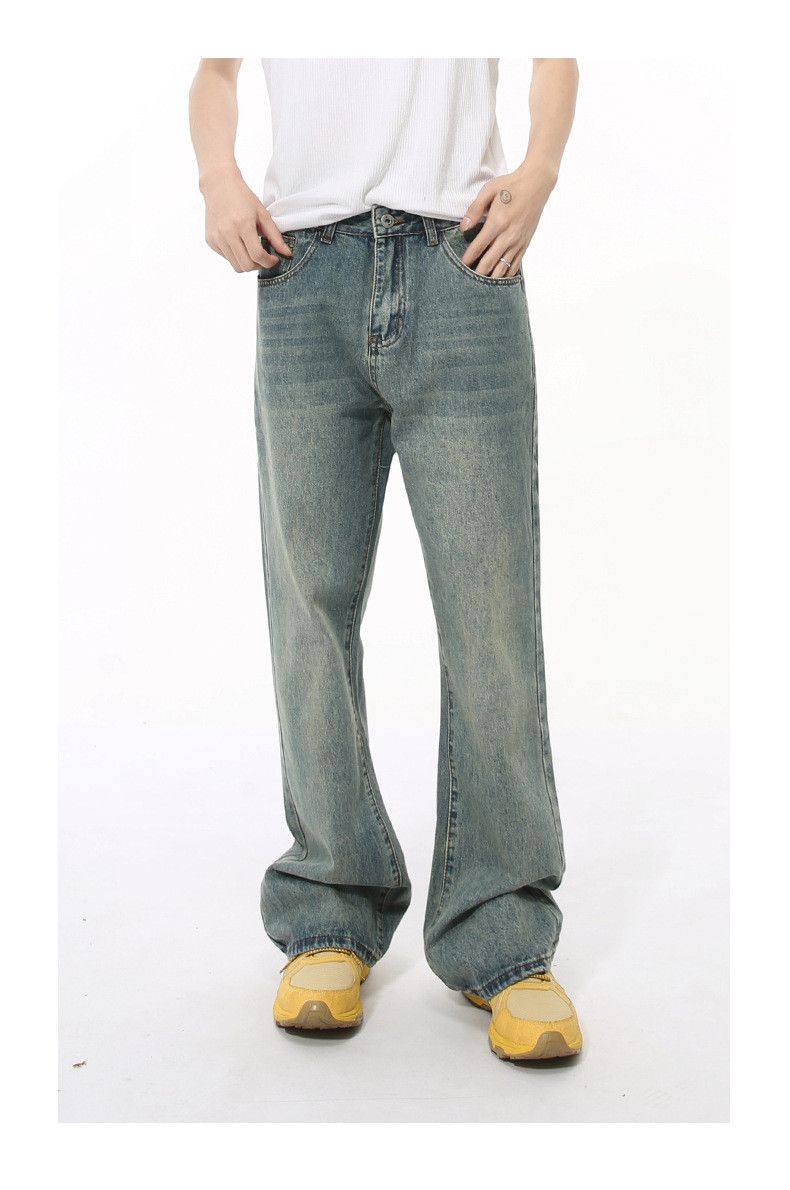 Japanese Brand × Jean Vintage distressed washed versatile casual flared jeans Size US 32 / EU 48 - 1 Thumbnail