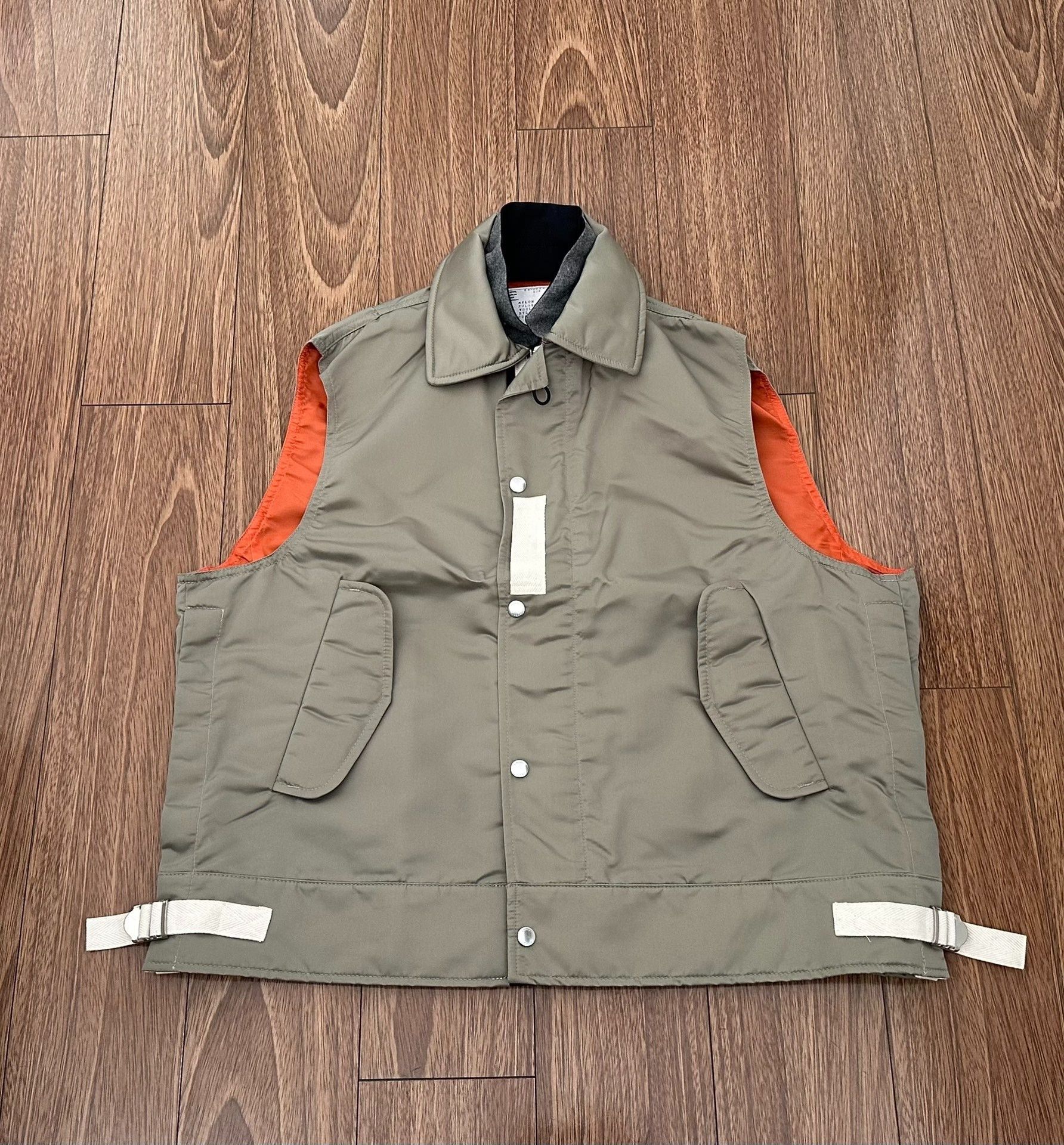 Sacai Sacai 23SS Nylon Twill Vest Size US S / EU 44-46 / 1 - 1 Thumbnail