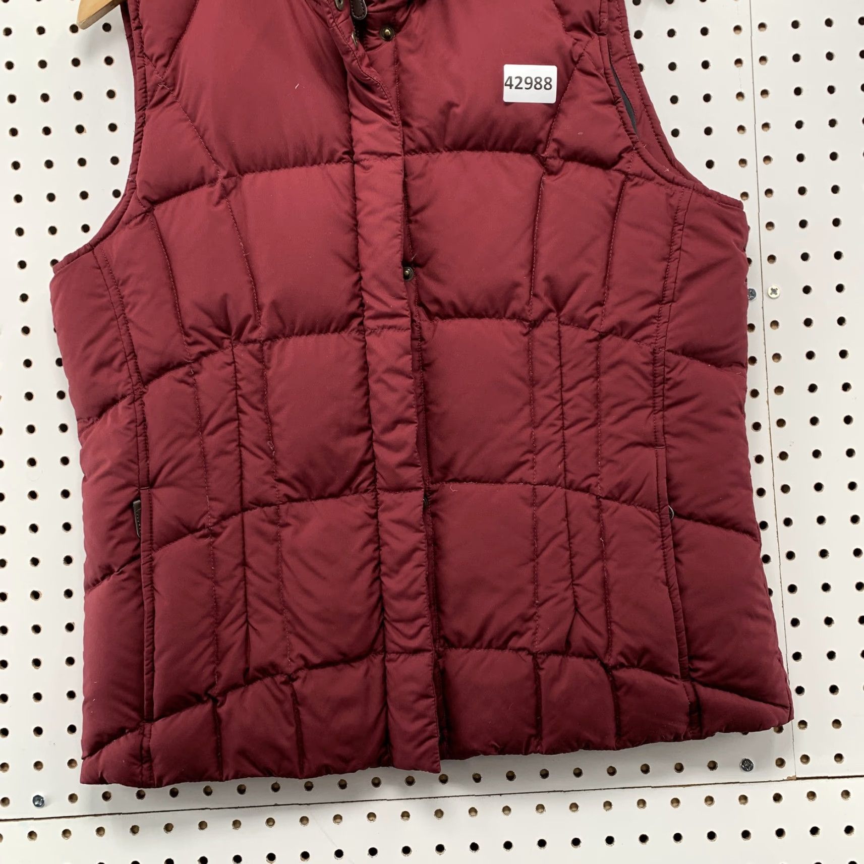 Eddie Bauer Eddie Bauer Down Sportsman Vest Womens Large Quilted Jacket Red Maroon Vest Quilted Eddie Bauer Womens Large Red Maroon Size L / US 10 / IT 46 - 4 Thumbnail