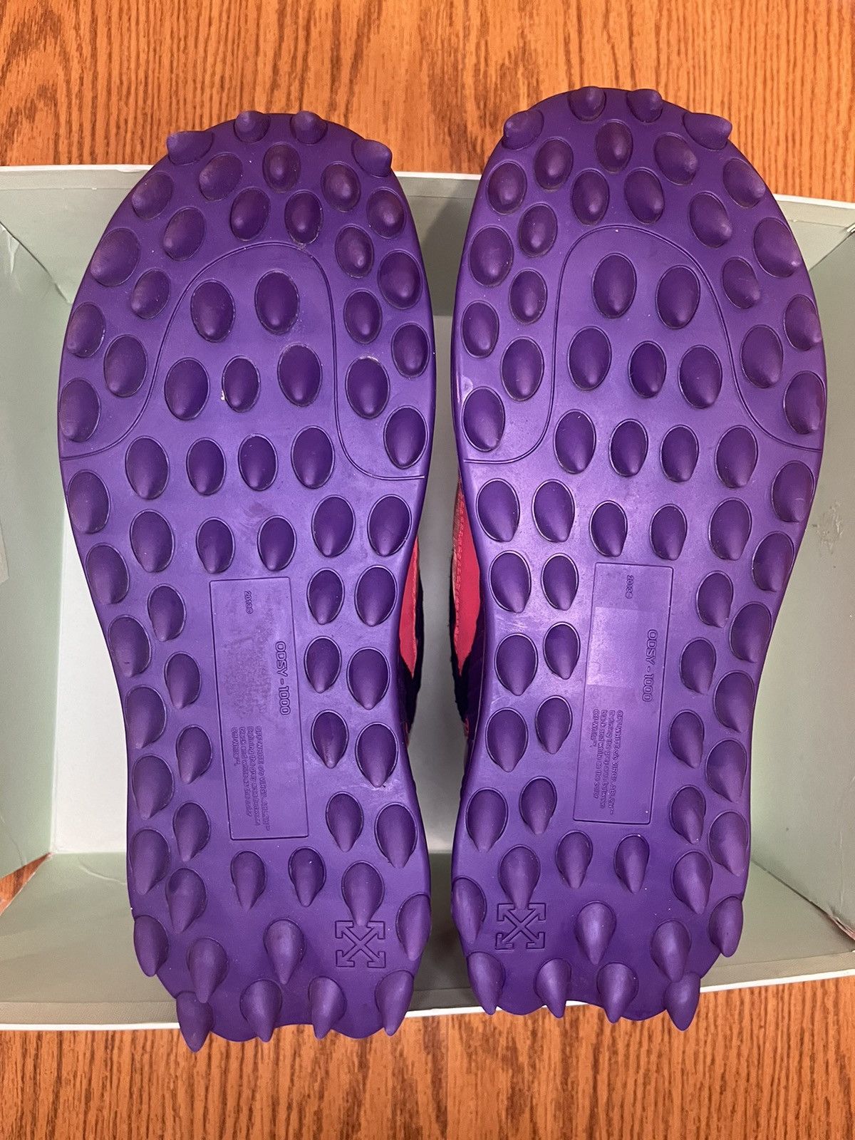 Off-White Off-White ODSY-1000 Sneaker (Red/Purple) Size US 8 / EU 41 - 6 Thumbnail