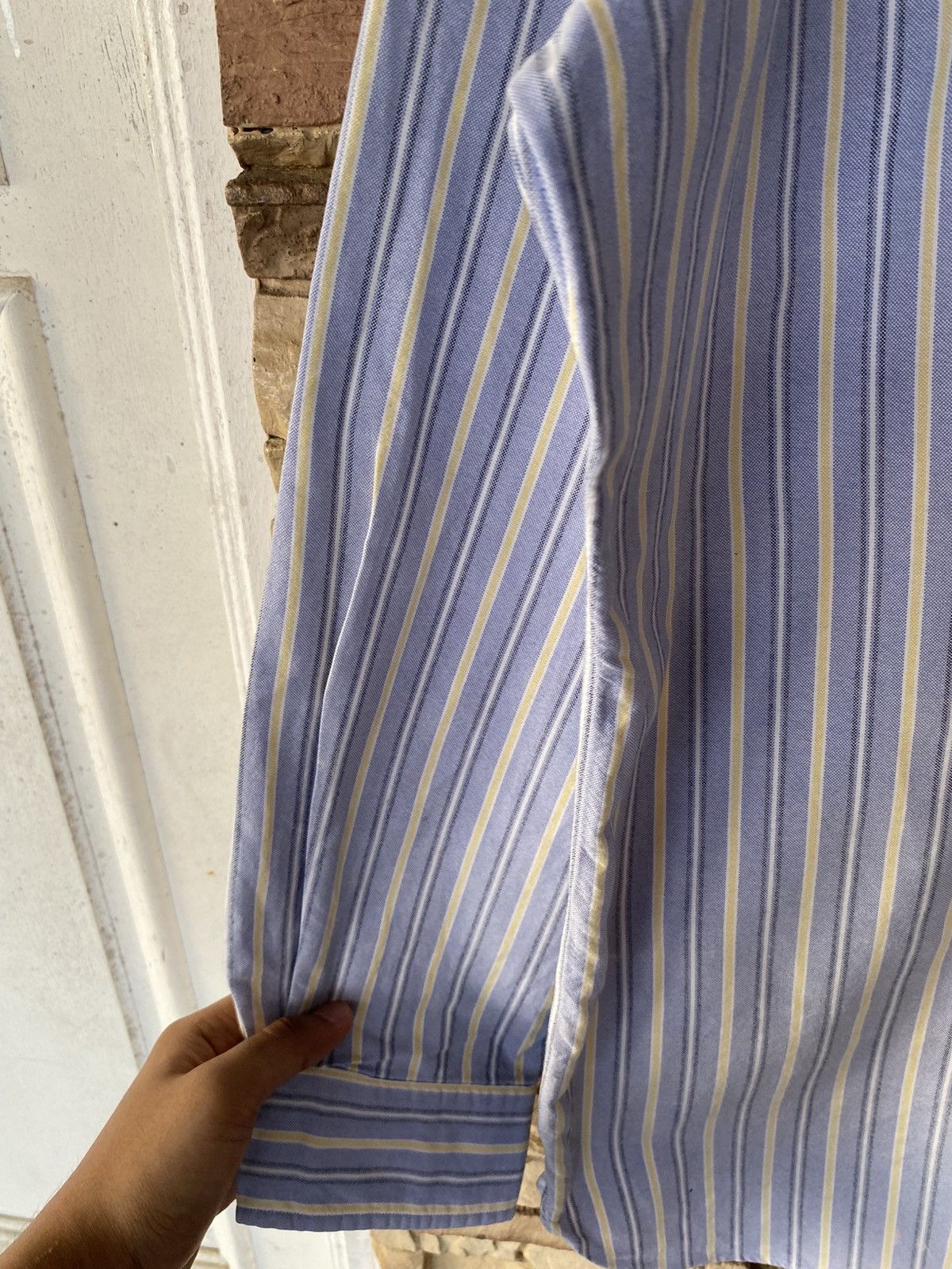 Polo Ralph Lauren Vintage Polo Ralph Lauren Stripes Classic Fit Button Ups Long Sleeve Shirt Formal Size US XXL / EU 58 / 5 - 5 Thumbnail
