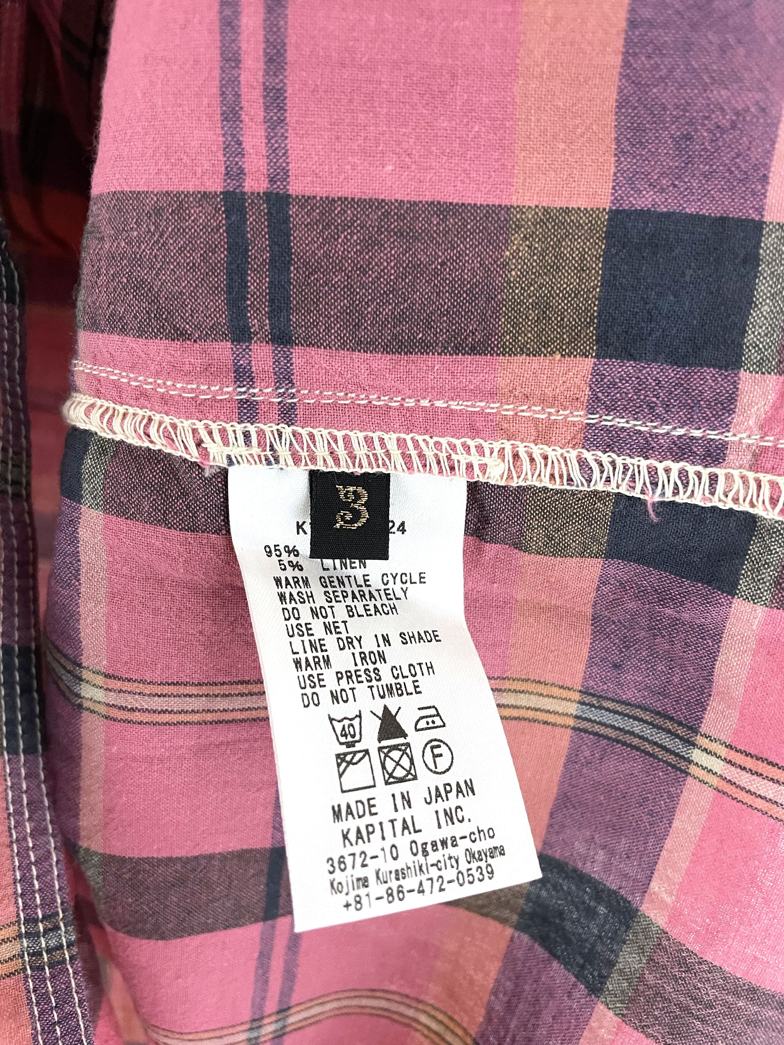 Kapital Open Collar Checkered Shirt Size US L / EU 52-54 / 3 - 6 Thumbnail